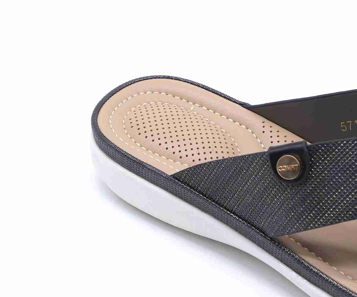 Comfit Black Thong Slide