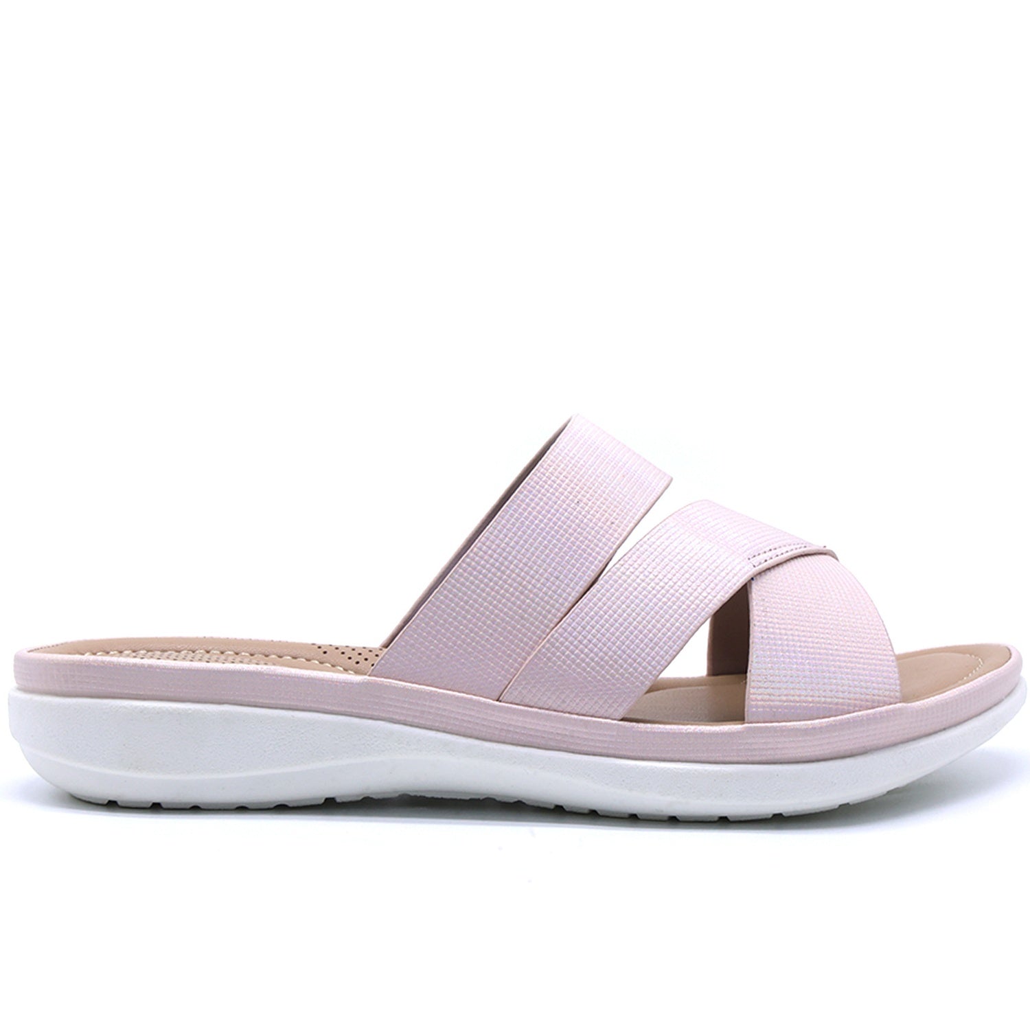 Comfit Strappy Pink Slide