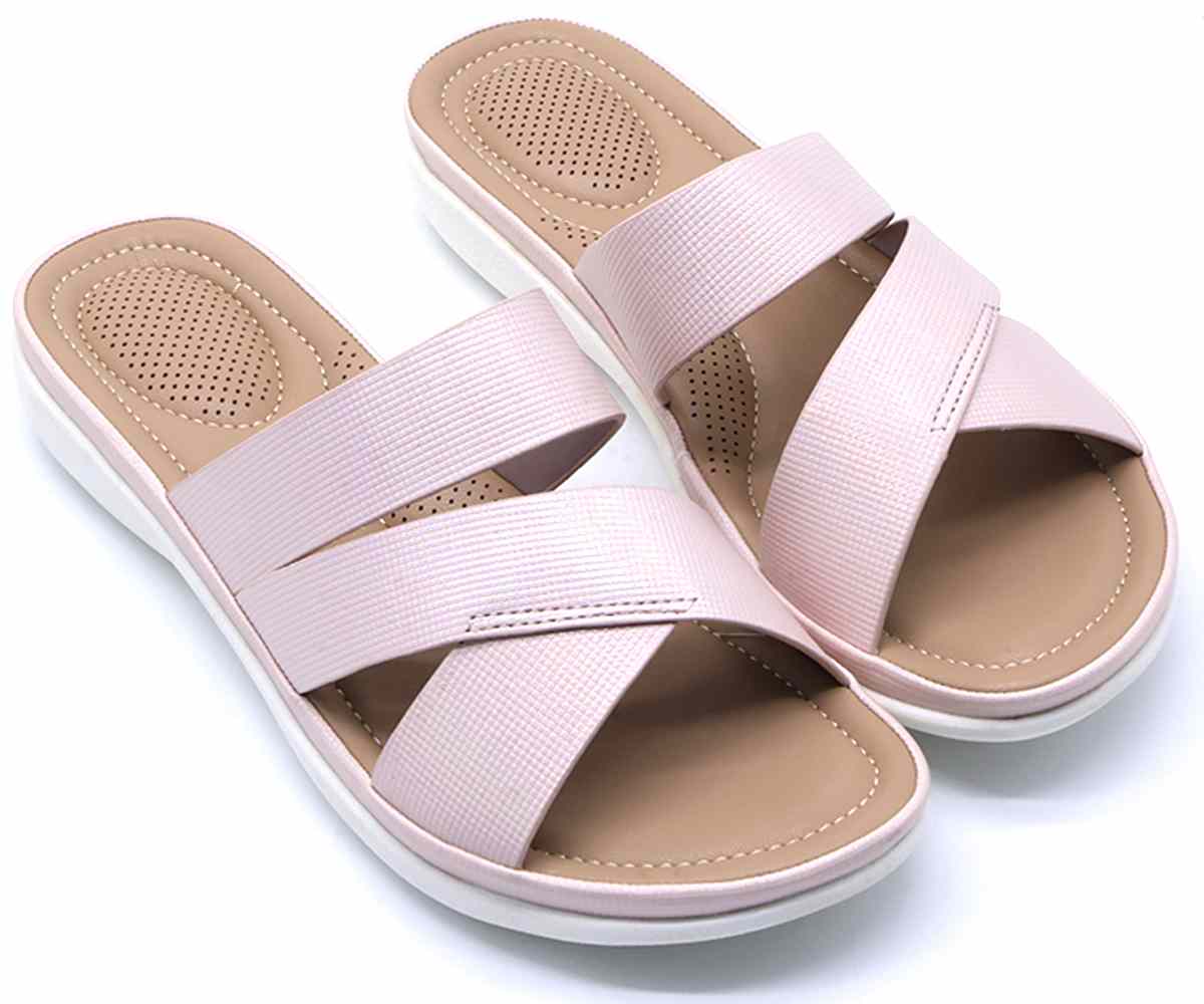 Comfit Strappy Pink Slide