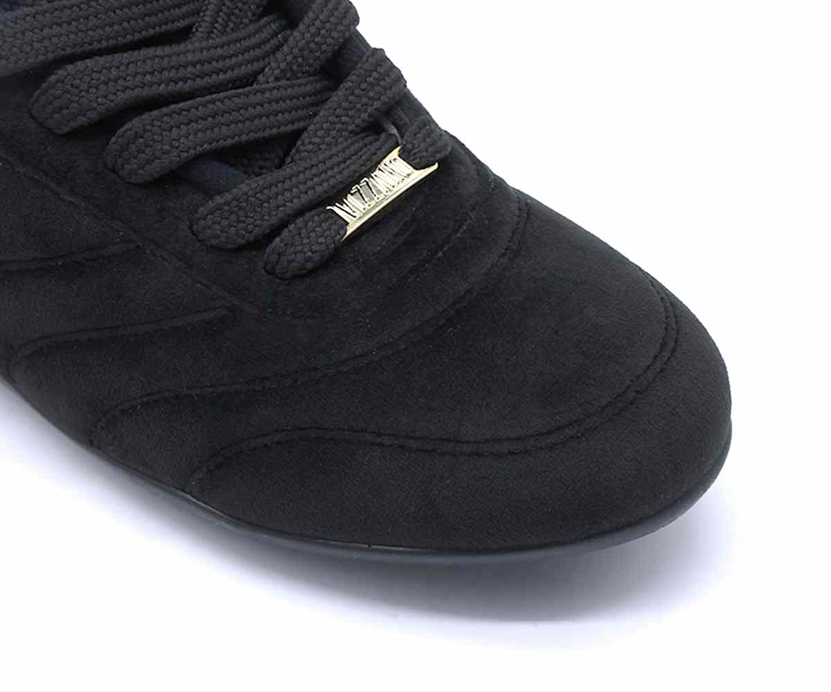 Br Black Suede Slim Trainers
