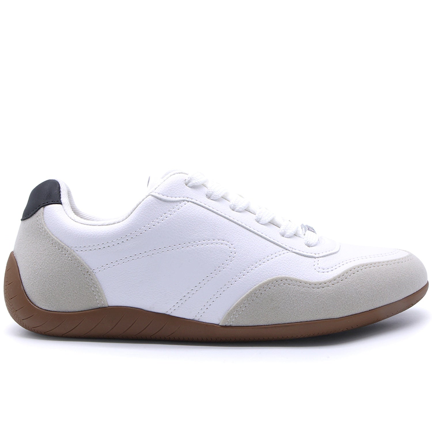 Br White Slim Gum Trainers