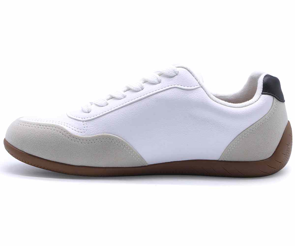 Br White Slim Gum Trainers