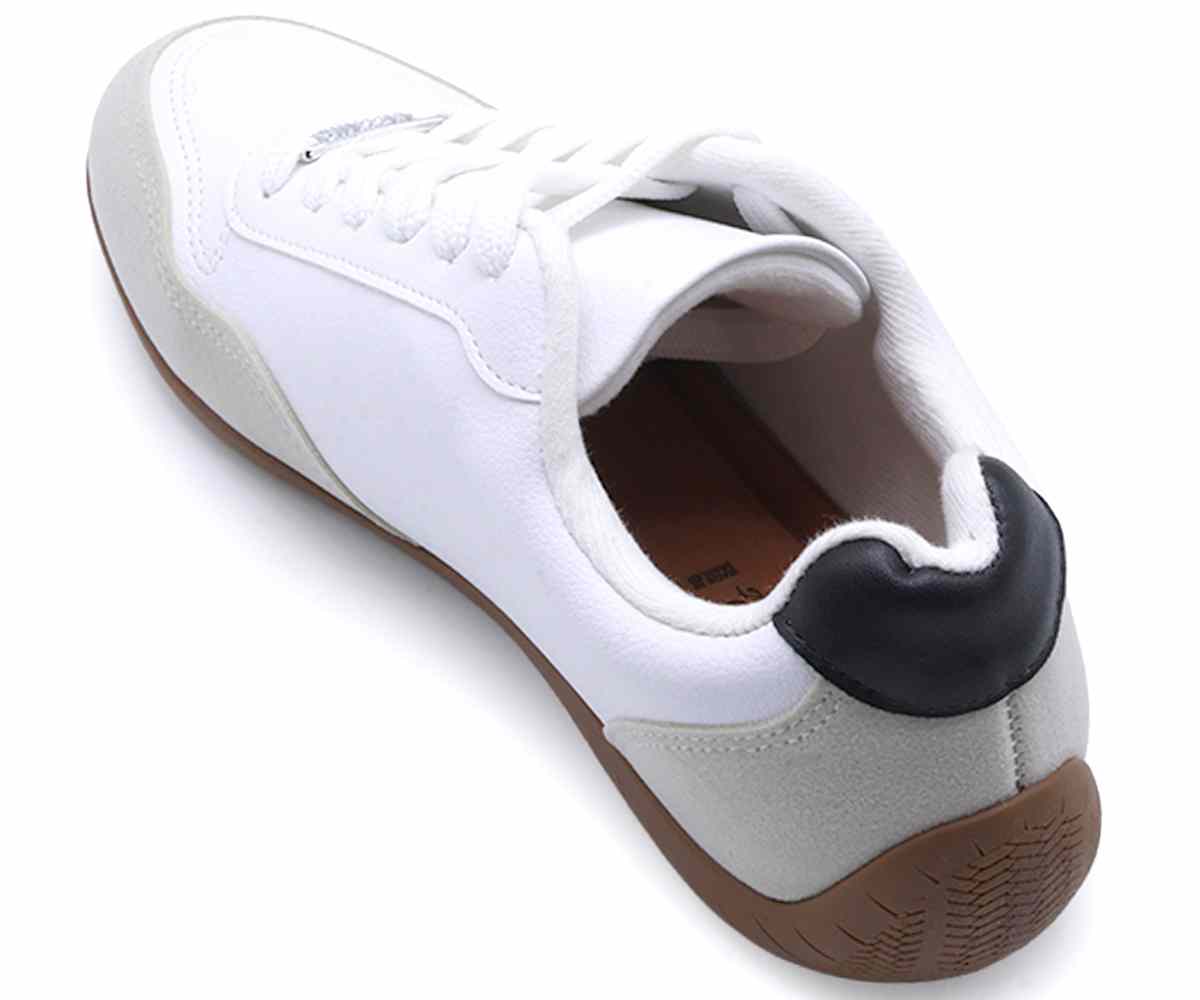 Br White Slim Gum Trainers