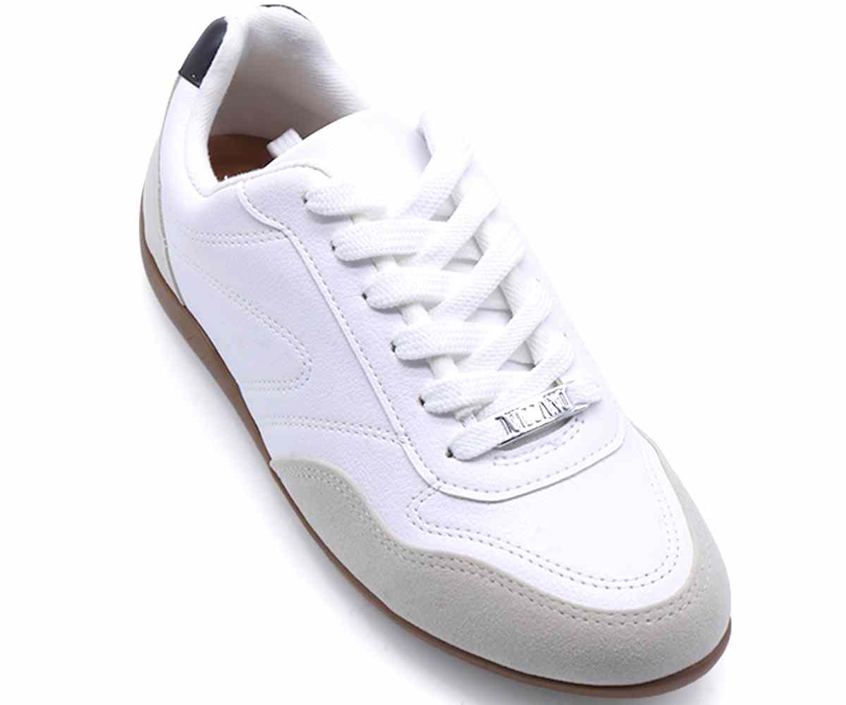 Br White Slim Gum Trainers