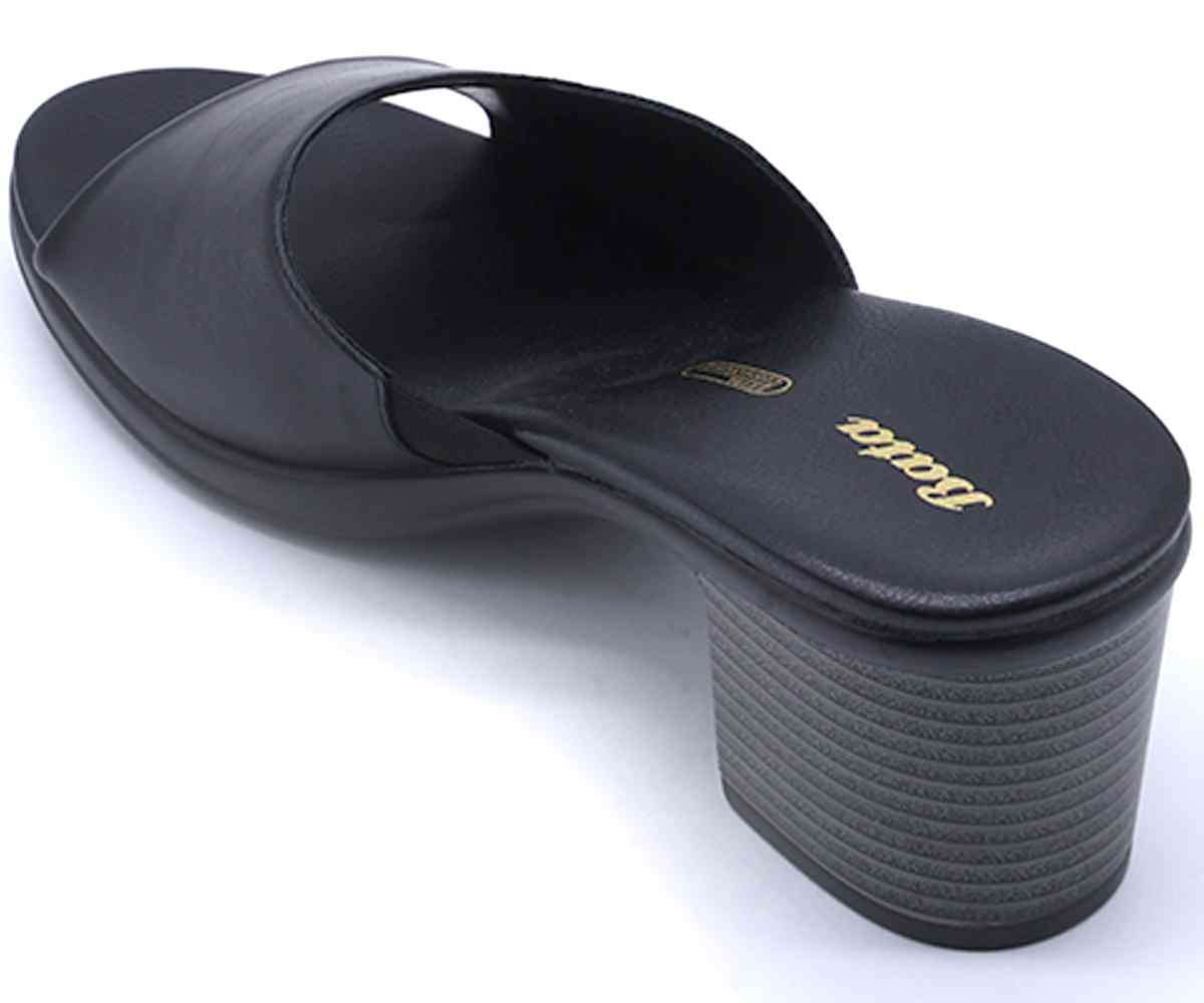 Comfit Black Block Mules