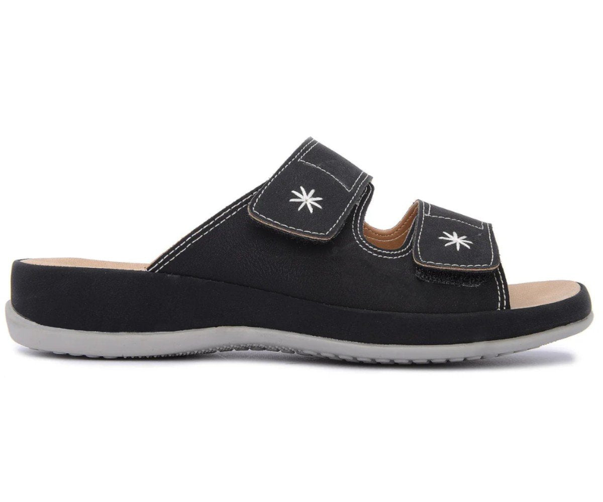 Comfit Black Velcro Slides