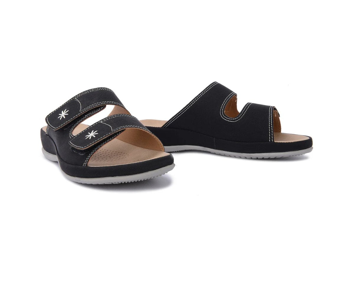 Comfit Black Velcro Slides