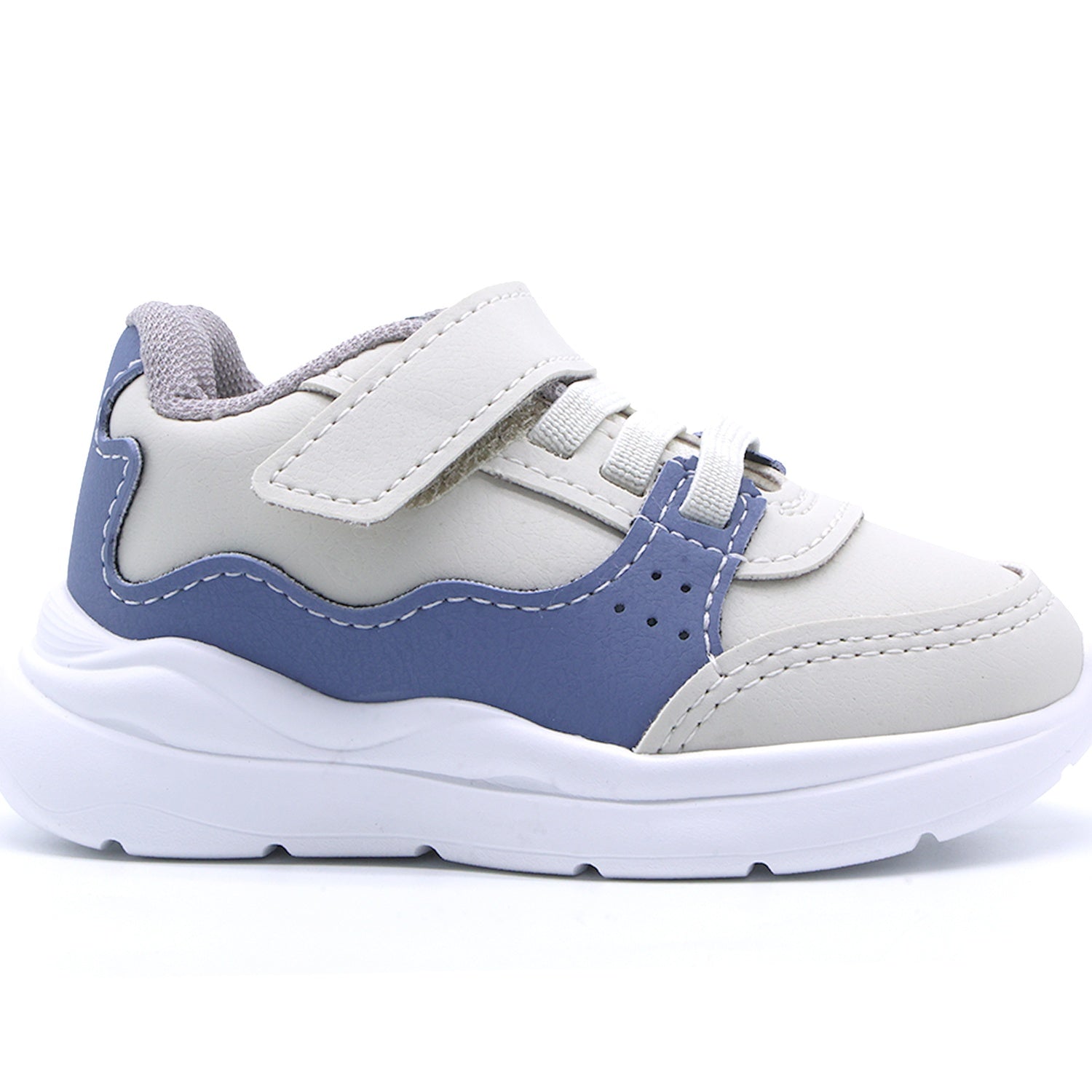 BR Baby Beige & Blue Trainers