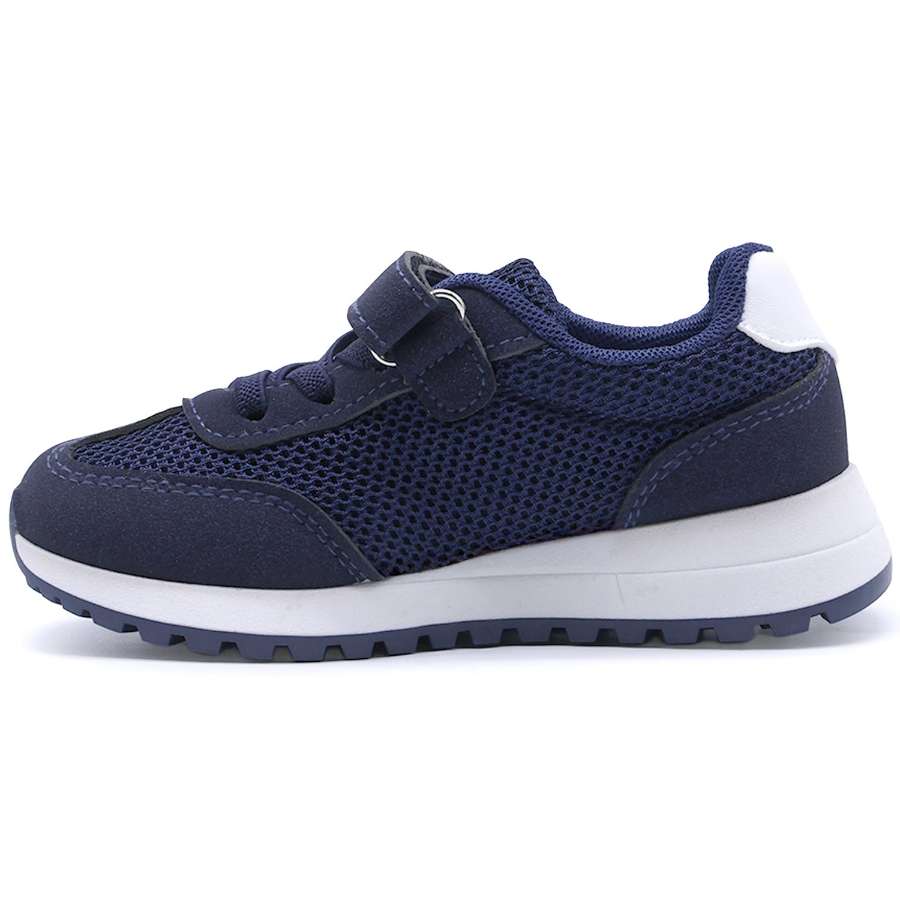 Baby Navy & White Trainers