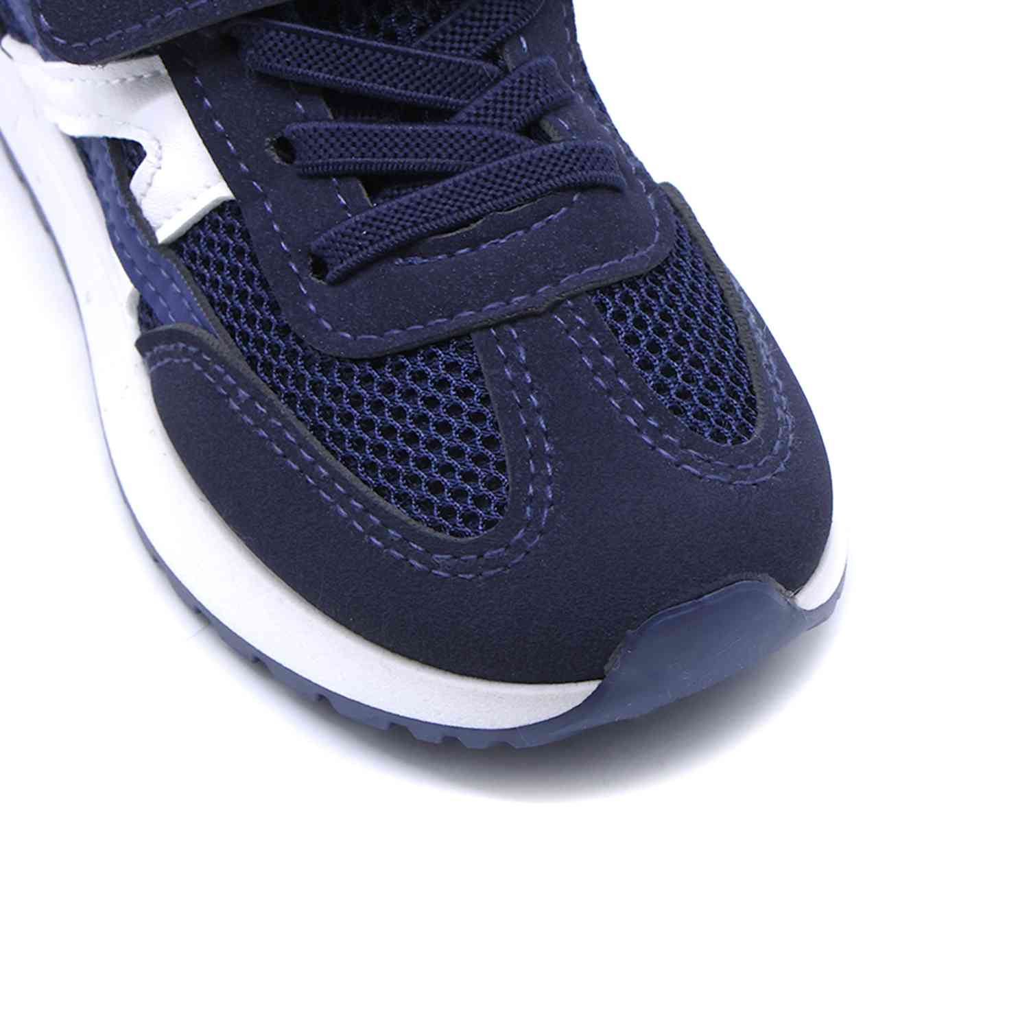 Baby Navy & White Trainers