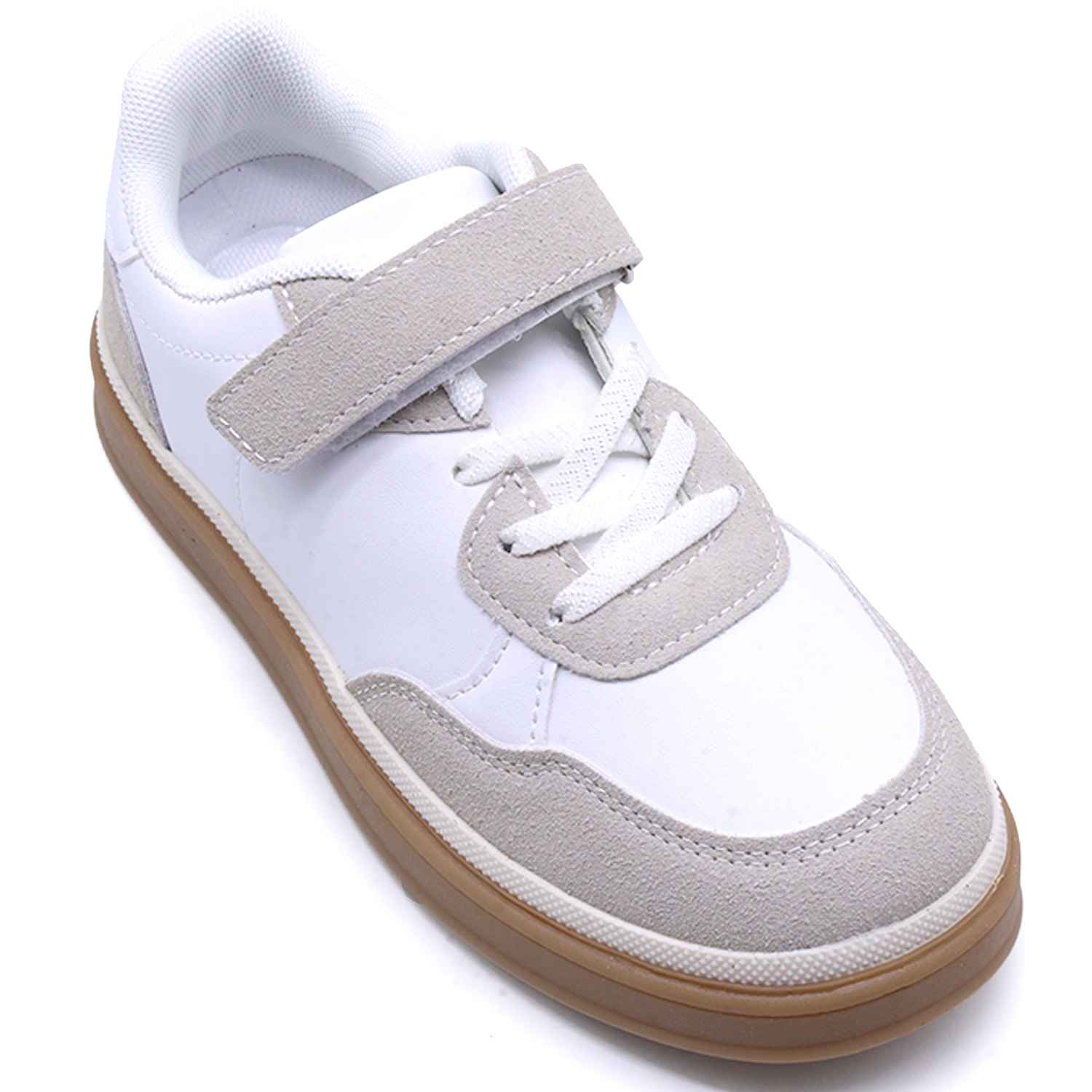 Kids White Gum Trainers