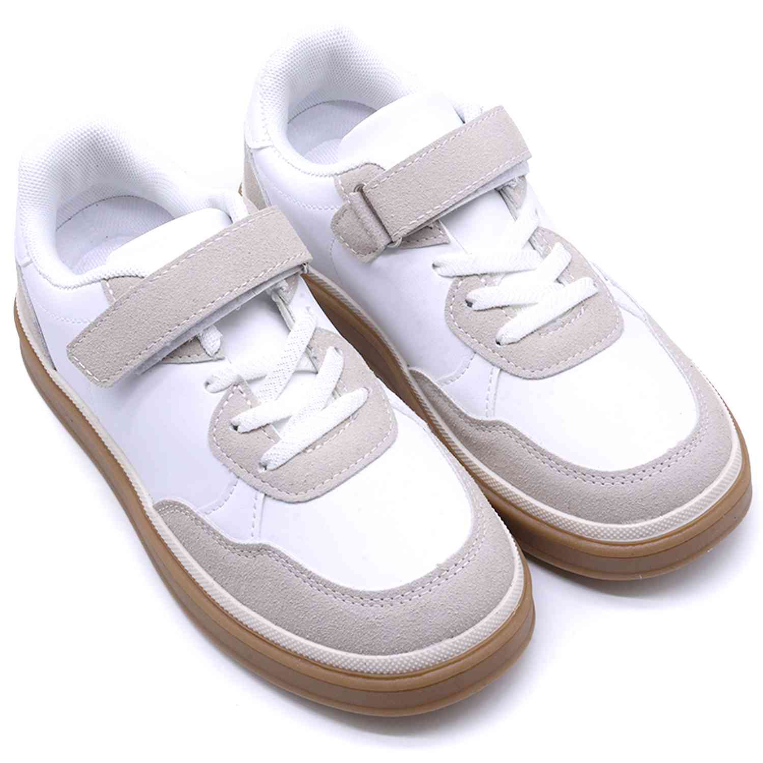 Kids White Gum Trainers