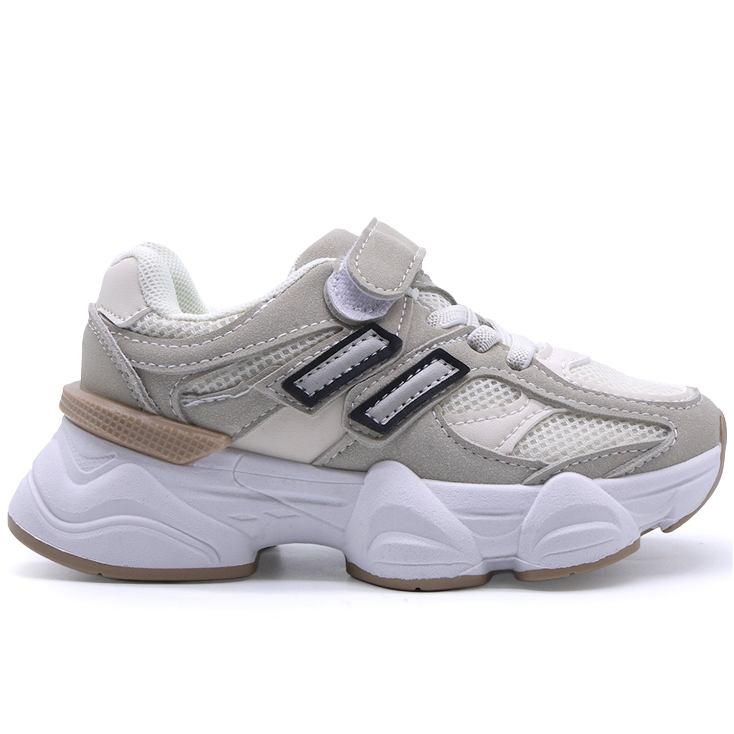 Kids Chunky Beige Trainers