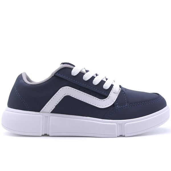 BR Navy Contrast Trainers