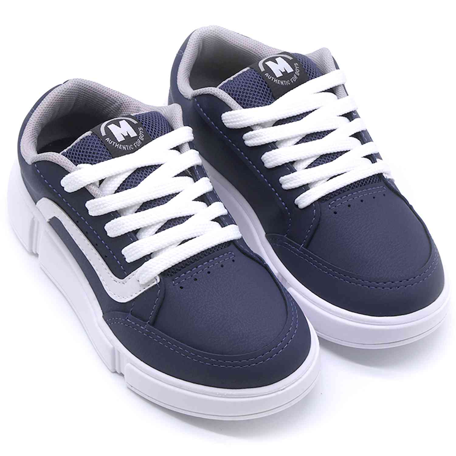 BR Navy Contrast Trainers
