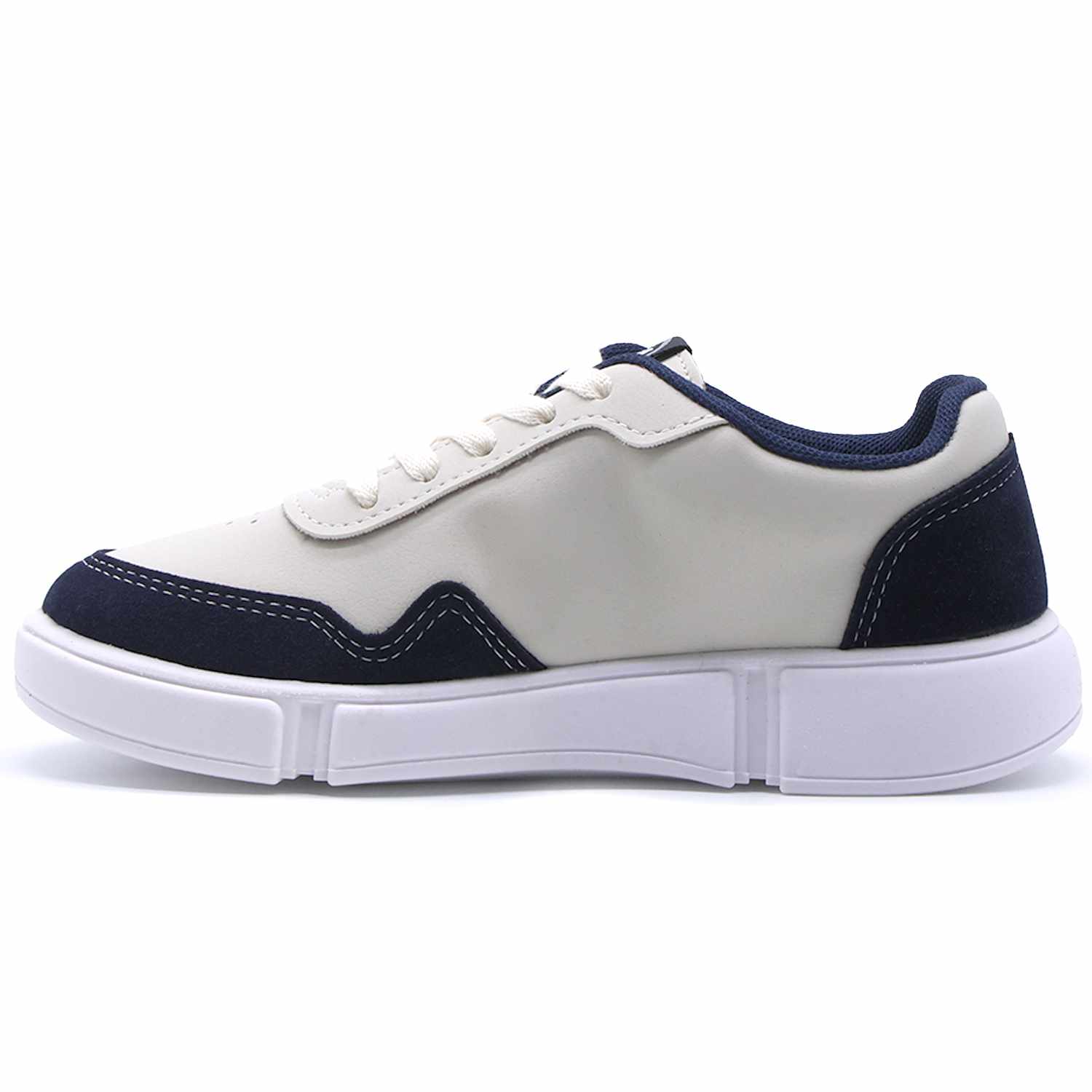 BR Beige & Navy Trainers