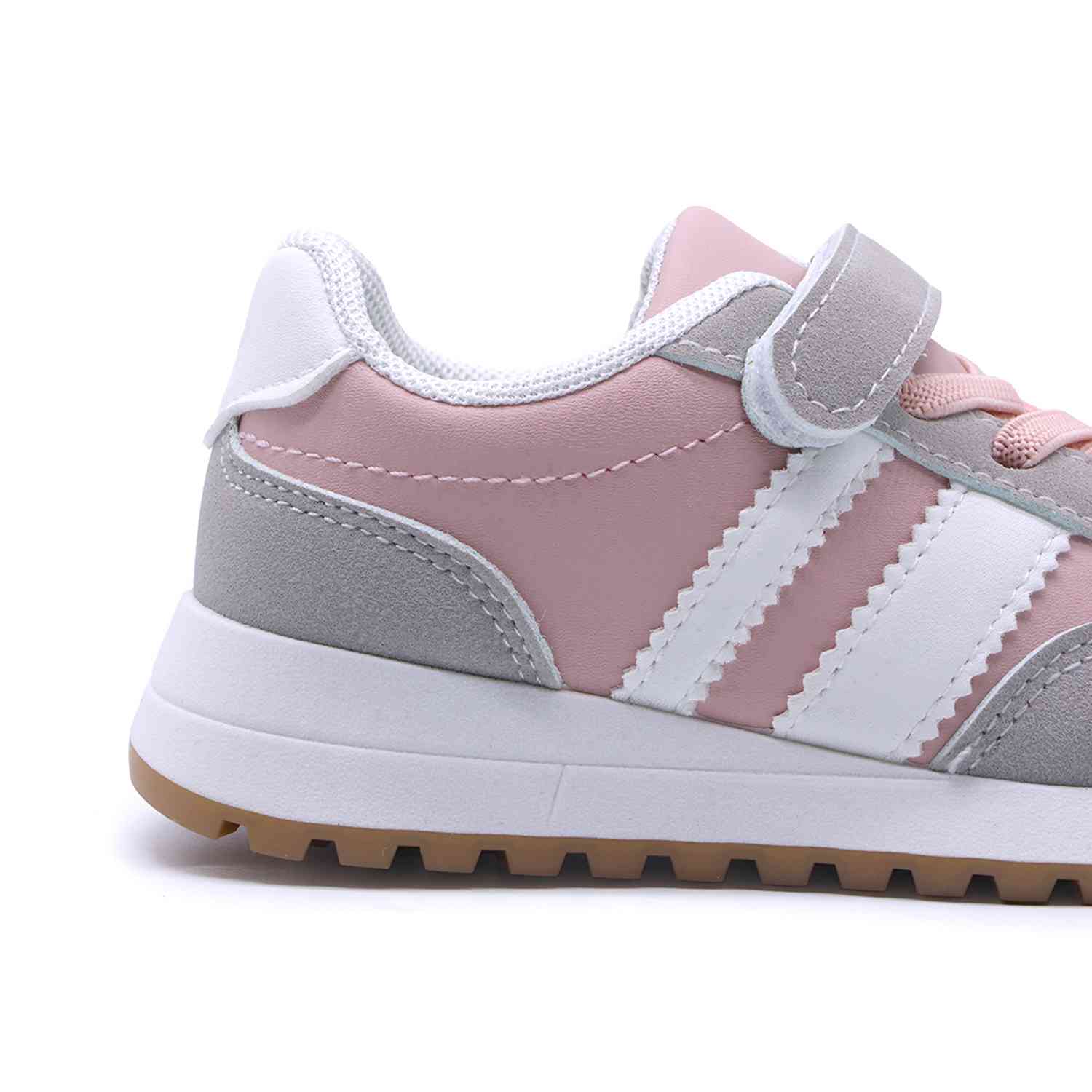 Girls Pink & Grey Trainers