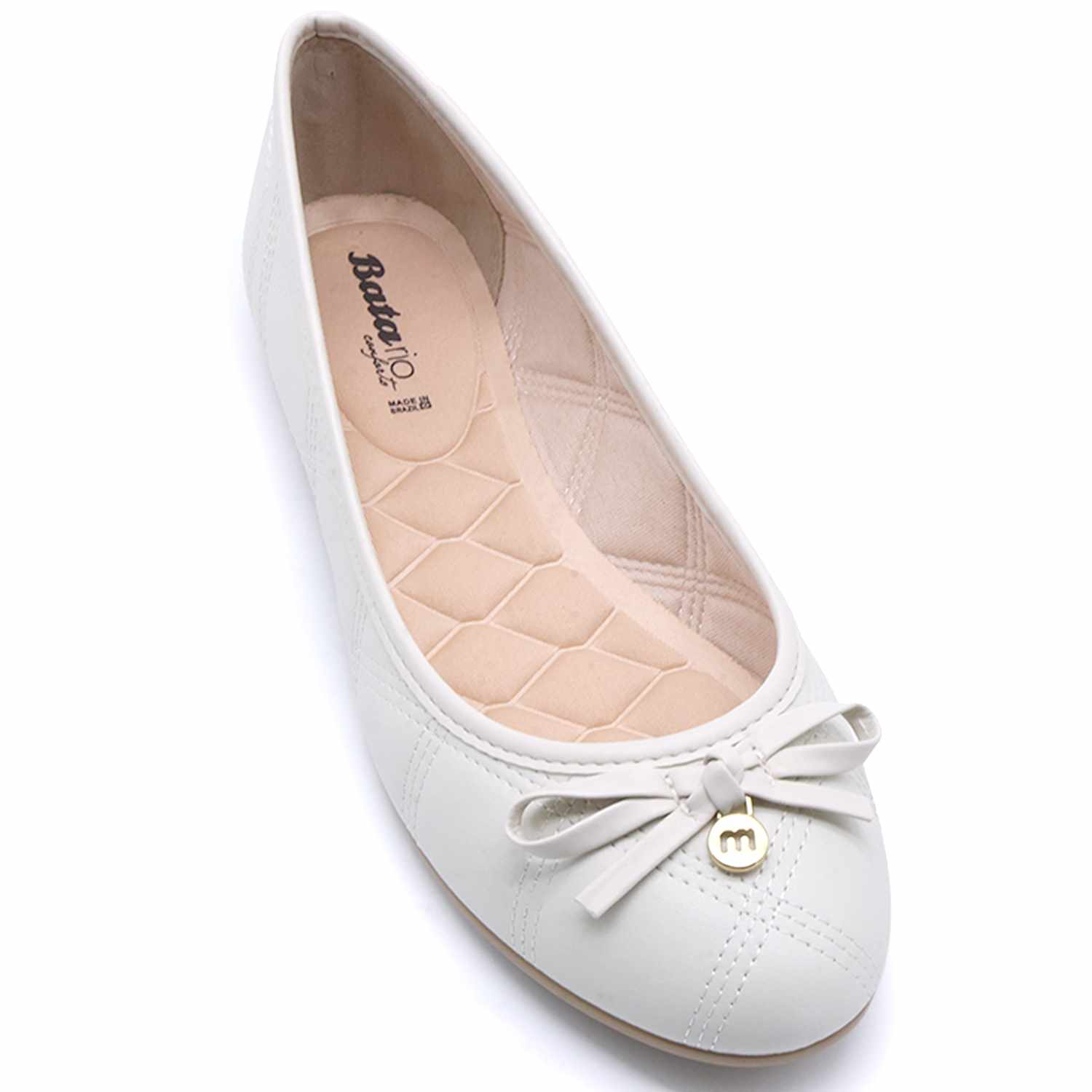 BR White Bow Ballerina