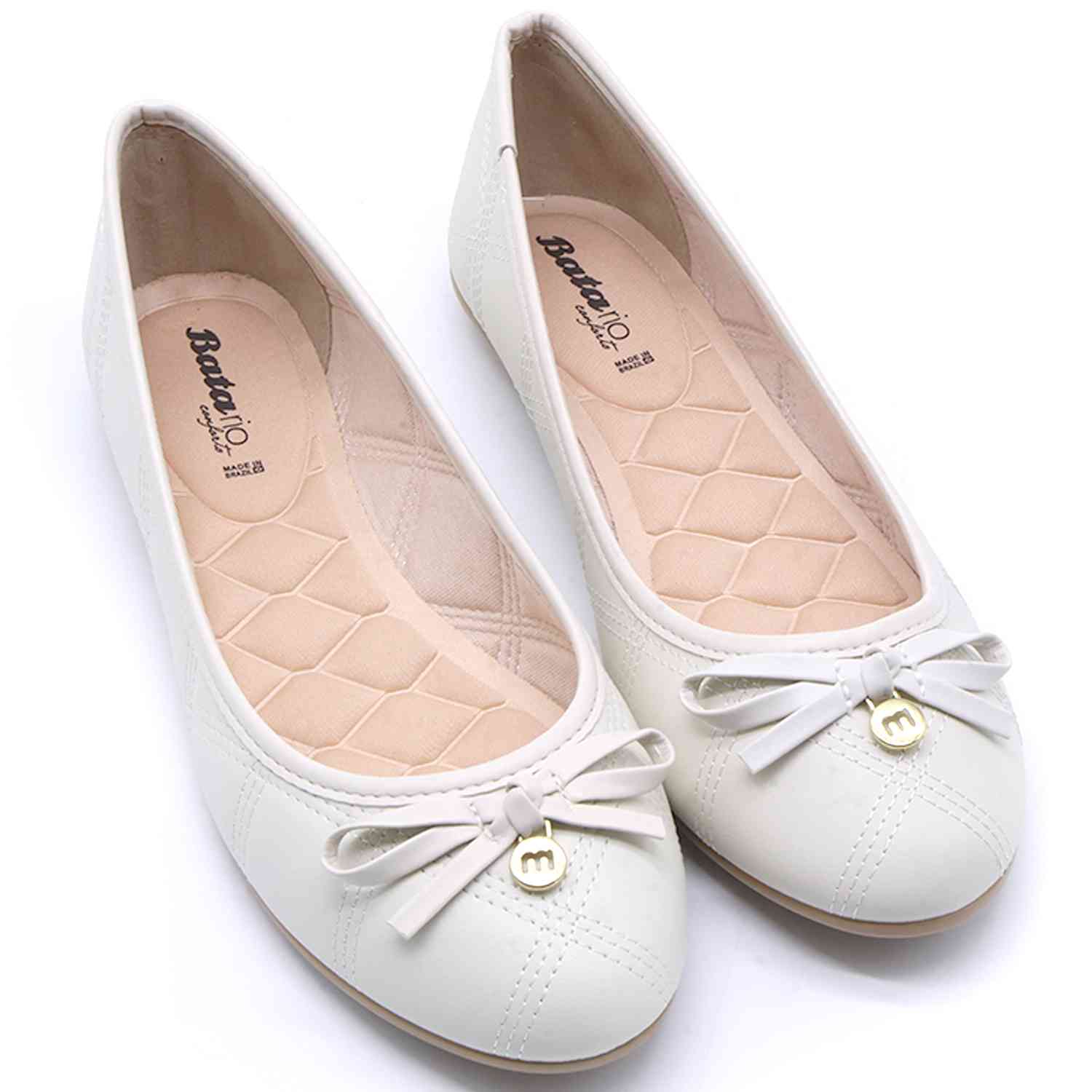 BR White Bow Ballerina