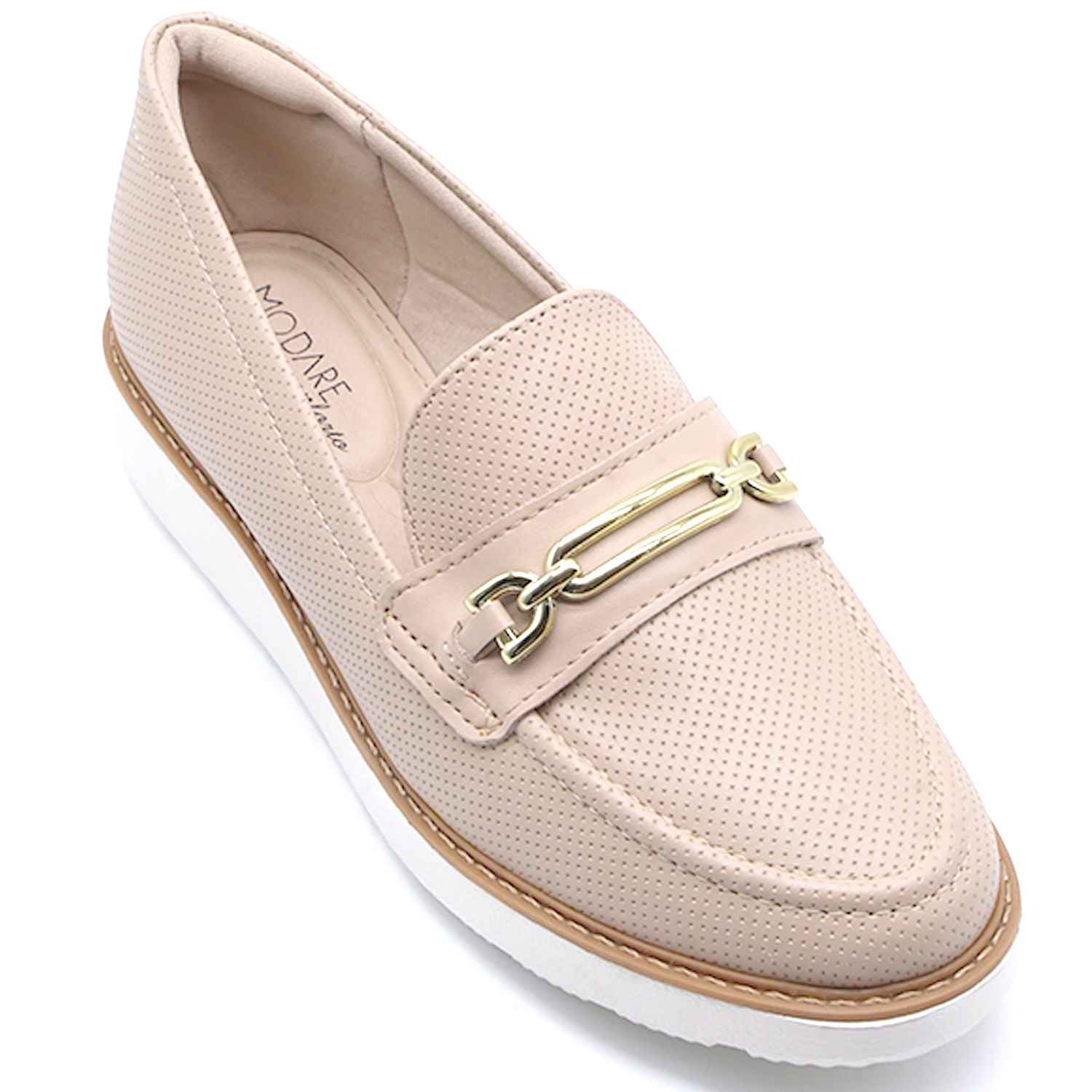 Br Extralight Beige Horsebit Loafer