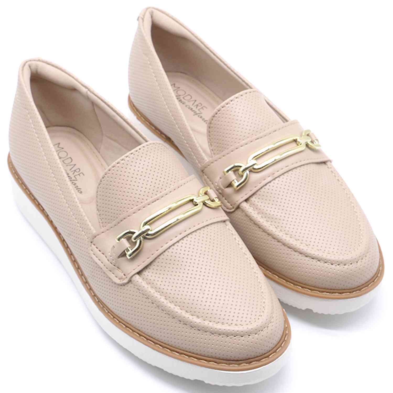 Br Extralight Beige Horsebit Loafer