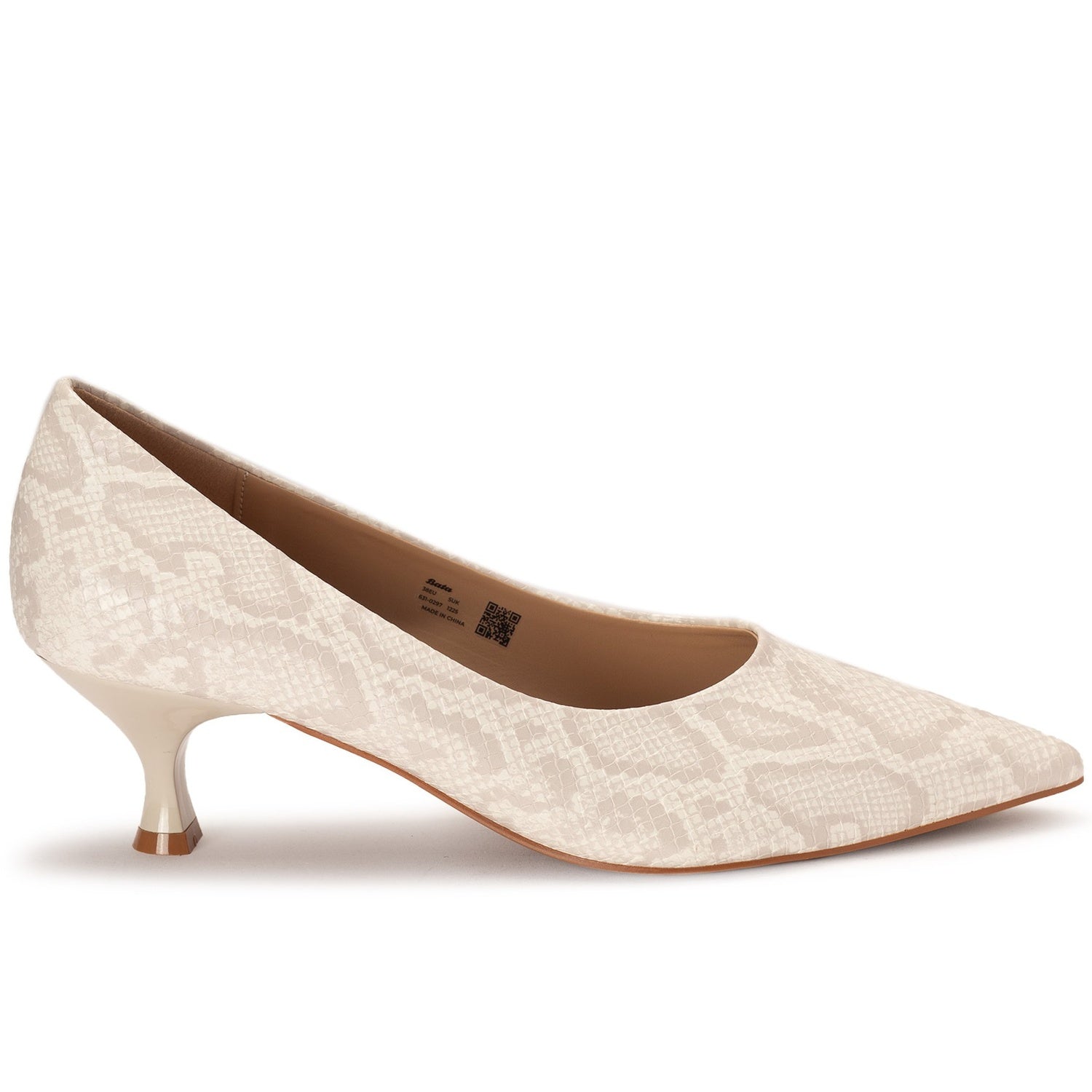 Low Snakeskin Stilettos