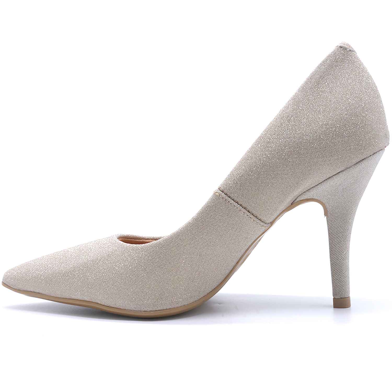 BR High Gold Glitter Stilletos