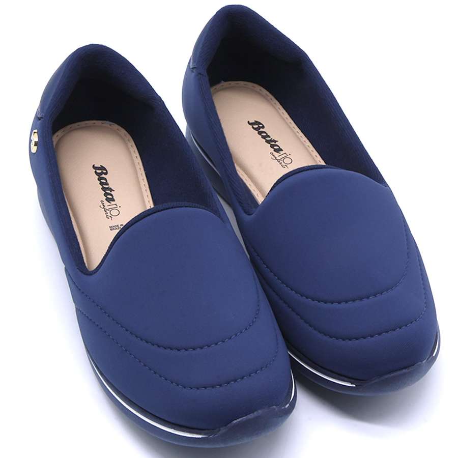 BR Comfy Navy Lycra Loafer