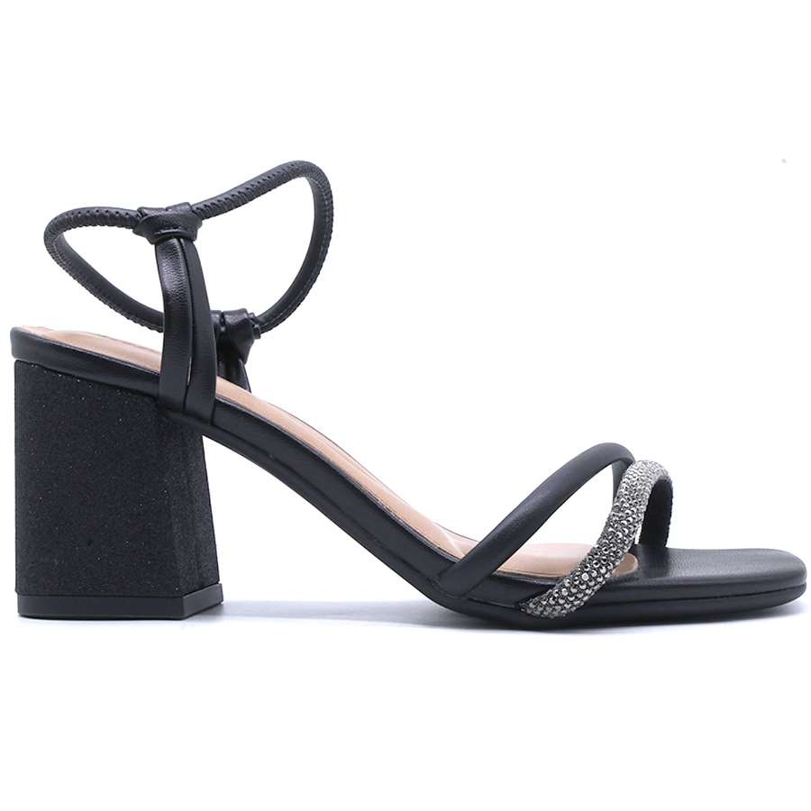 BR Black Glitter Sandal