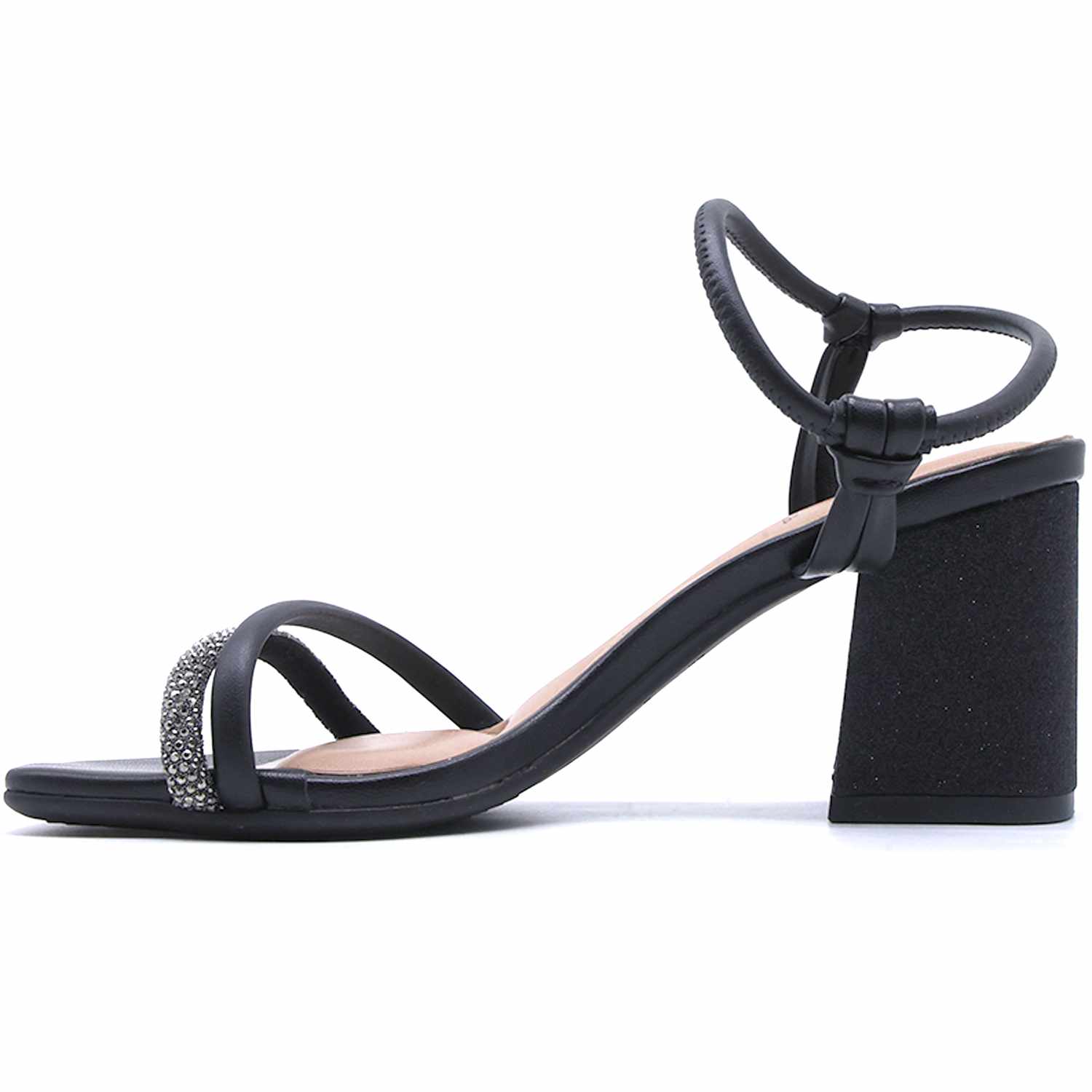 BR Black Glitter Sandal