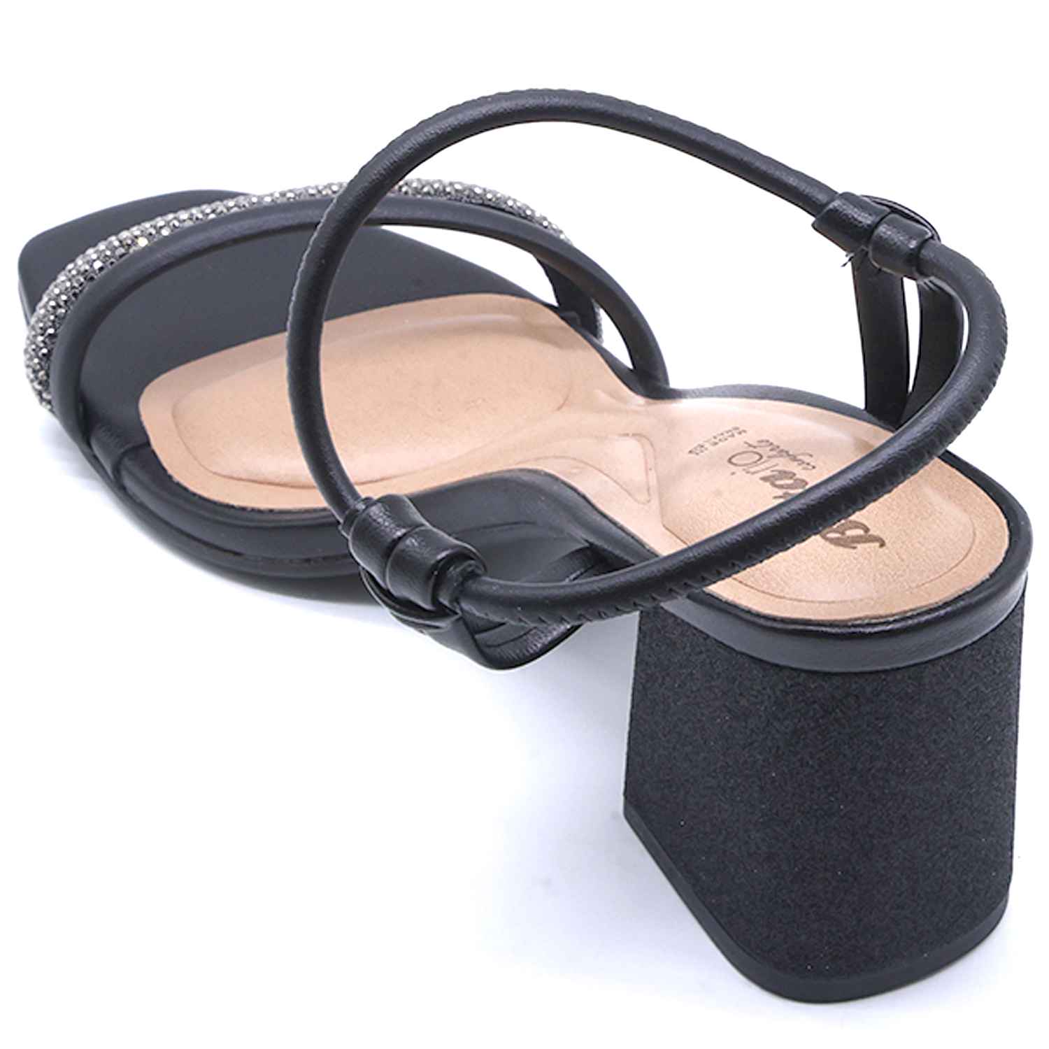 BR Black Glitter Sandal