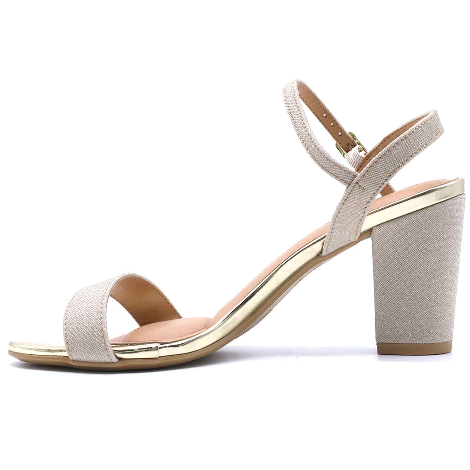 BR Gold Glitter Sandal