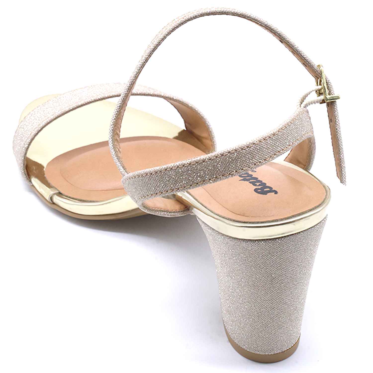 BR Gold Glitter Sandal