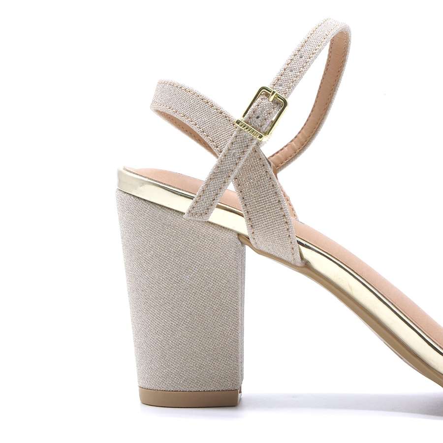 BR Gold Glitter Sandal
