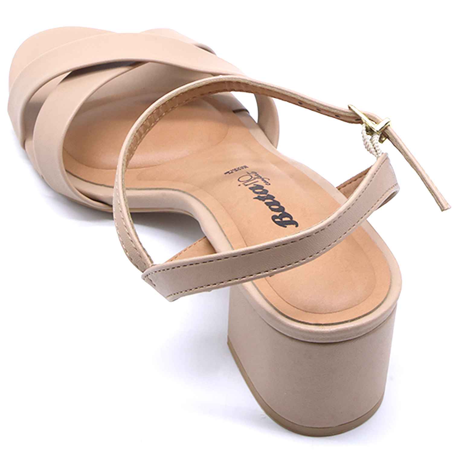 BR Beige Criss Cross Sandal