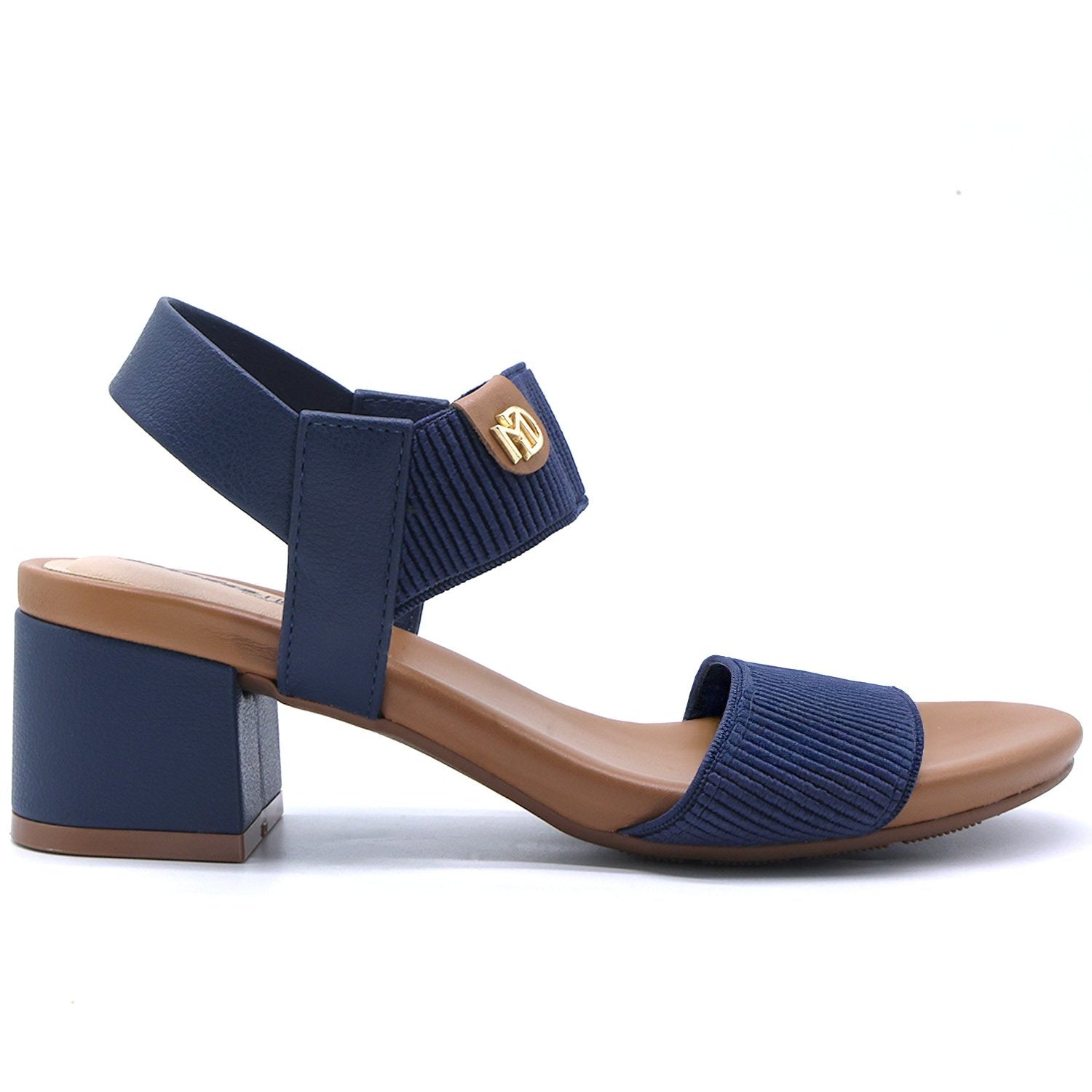 BR Navy Elastic Sandal