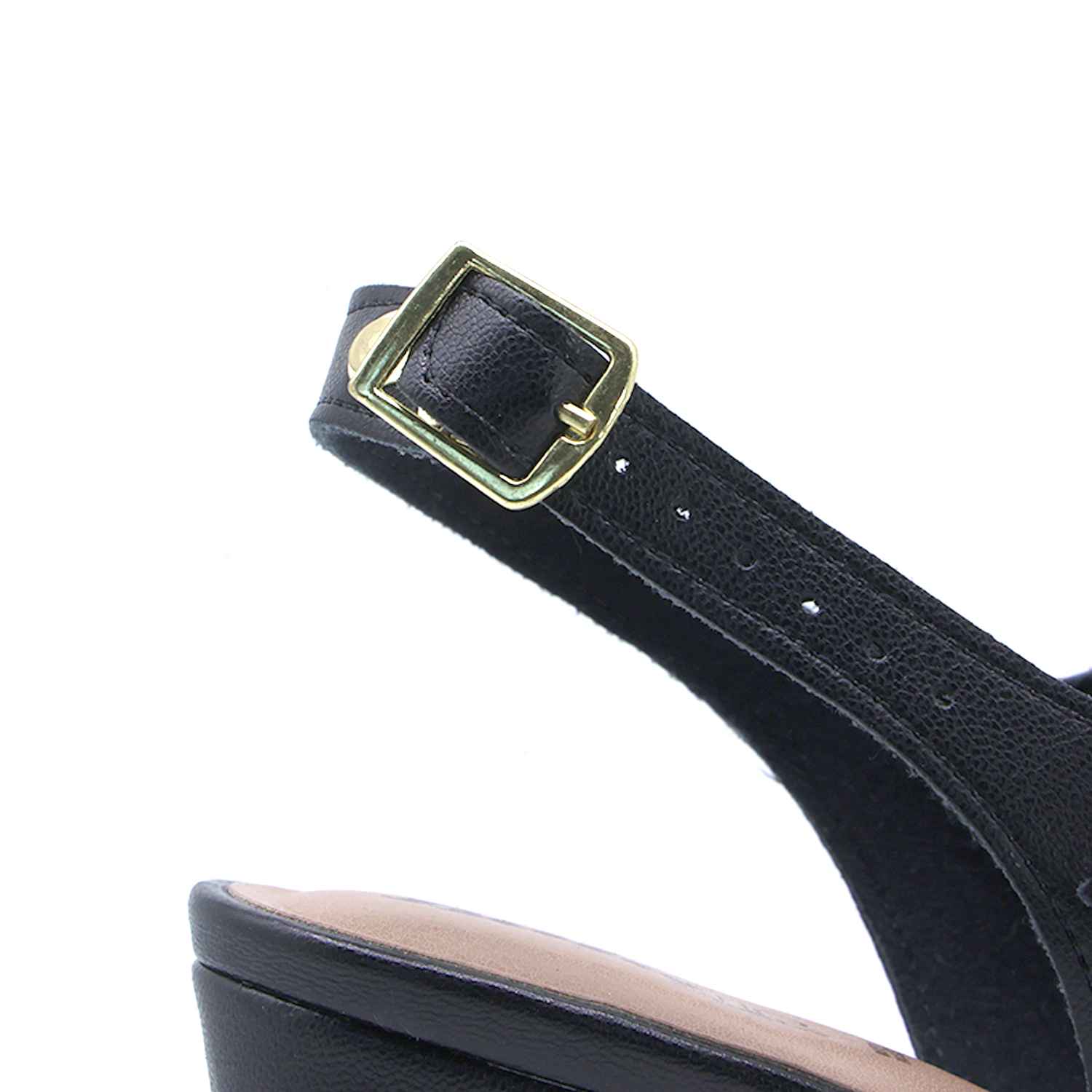 BR Black Studded Multistrap Sandal