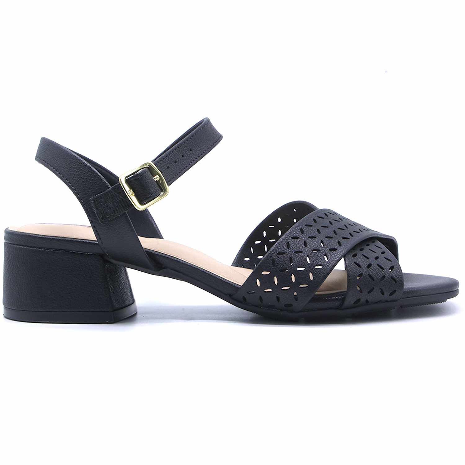 BR Black Lasered Sandal