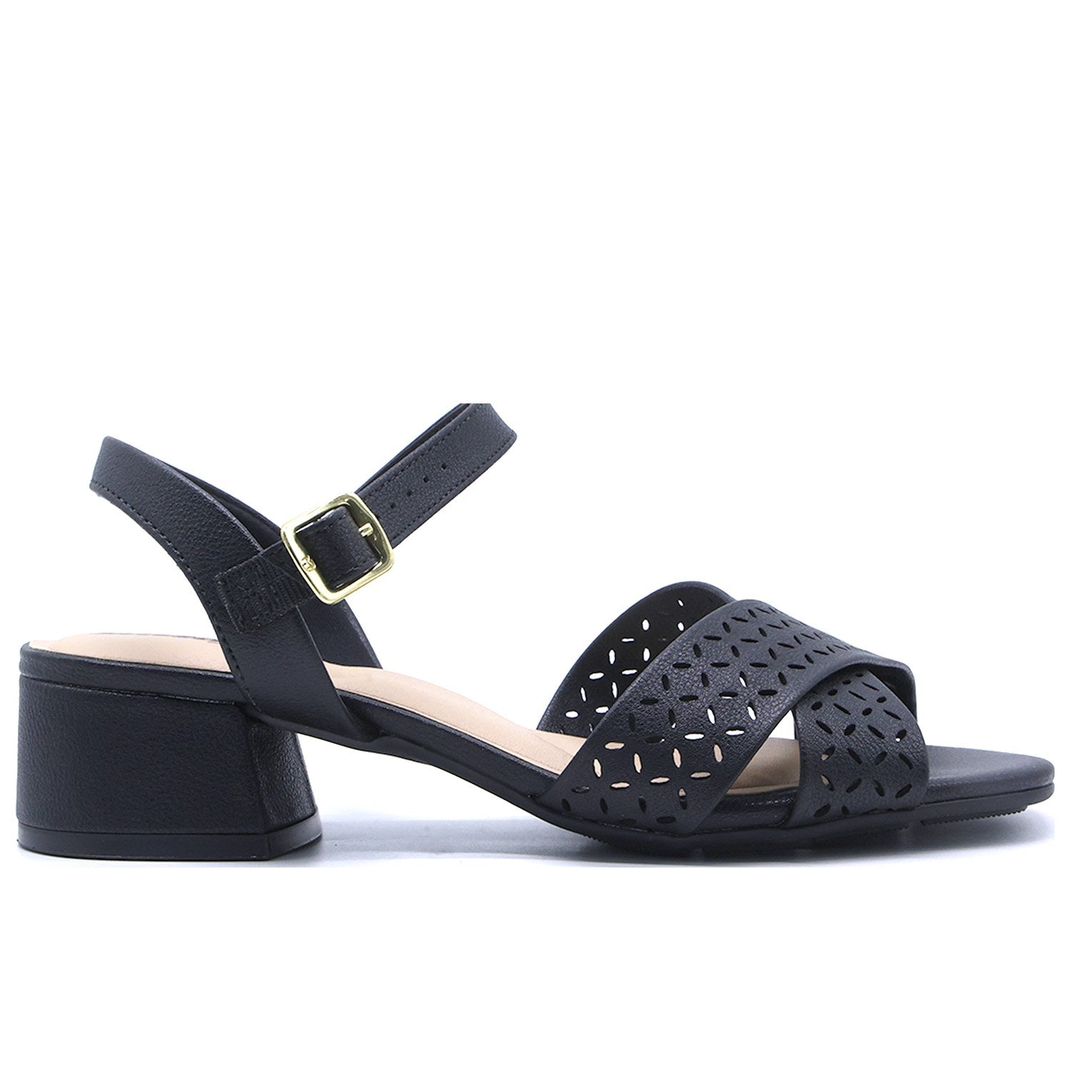 BR Black Lasered Sandal