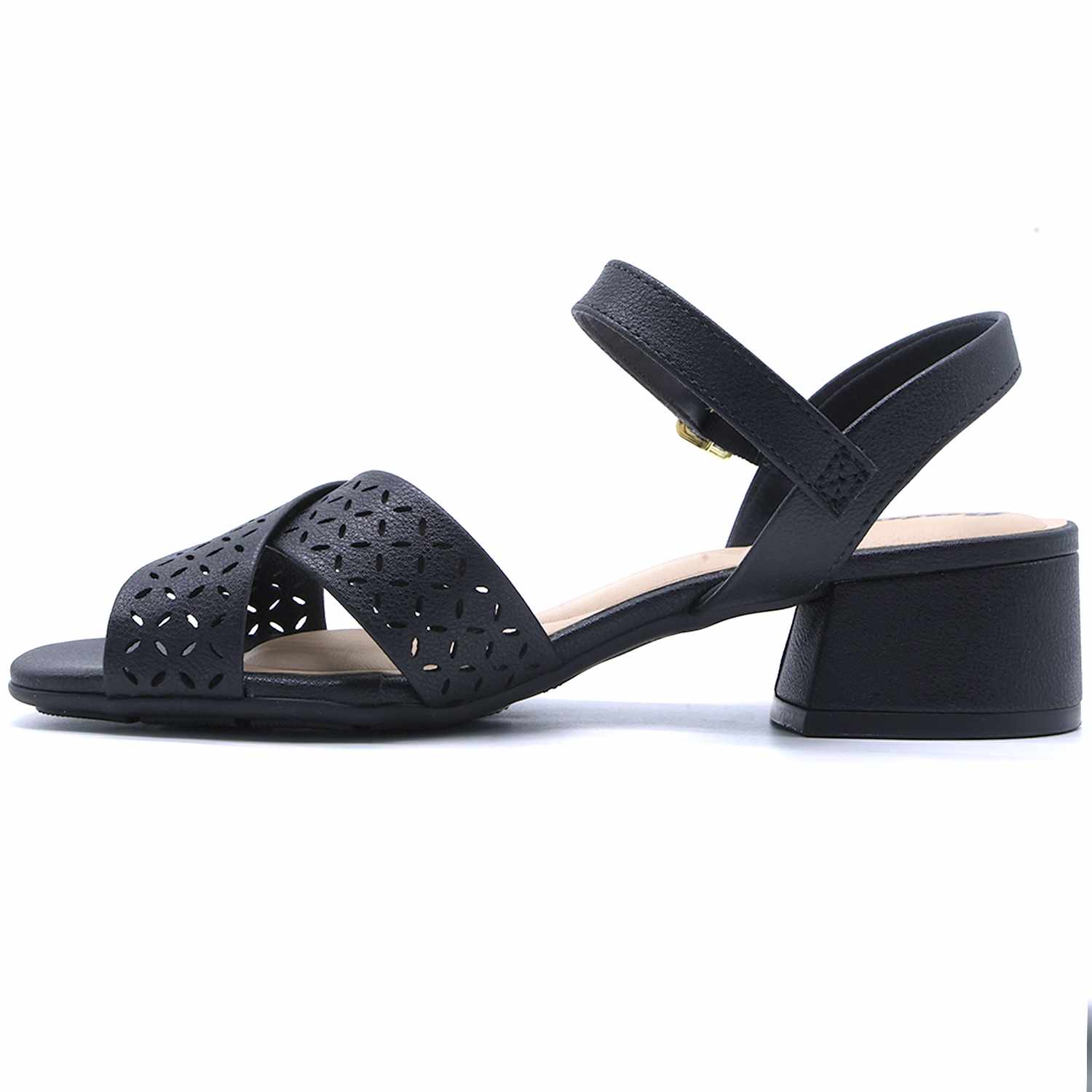 BR Black Lasered Sandal