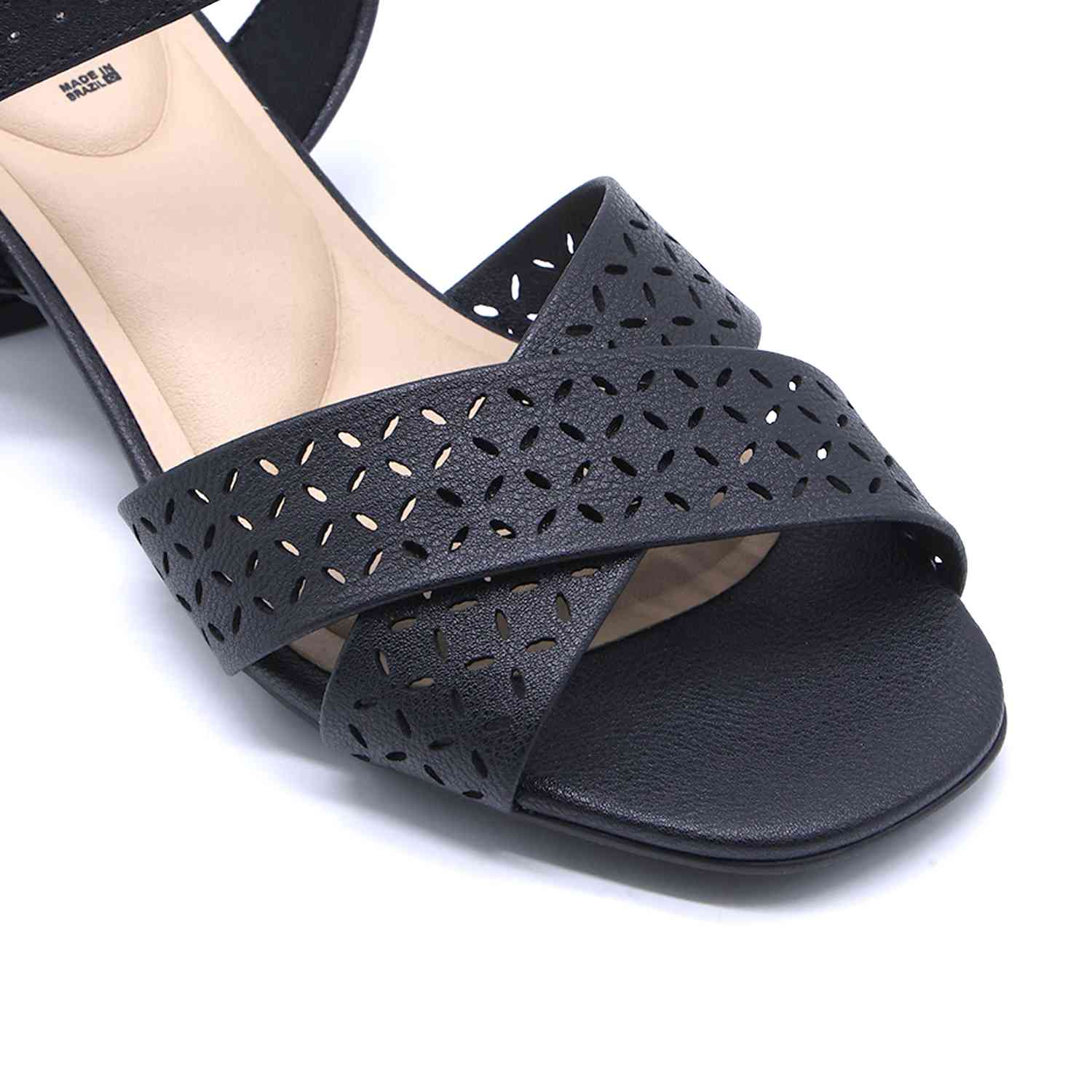 BR Black Lasered Sandal