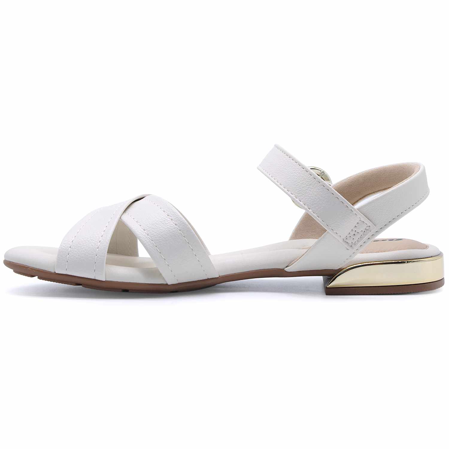 BR CROSSOVER WHITE SANDALS