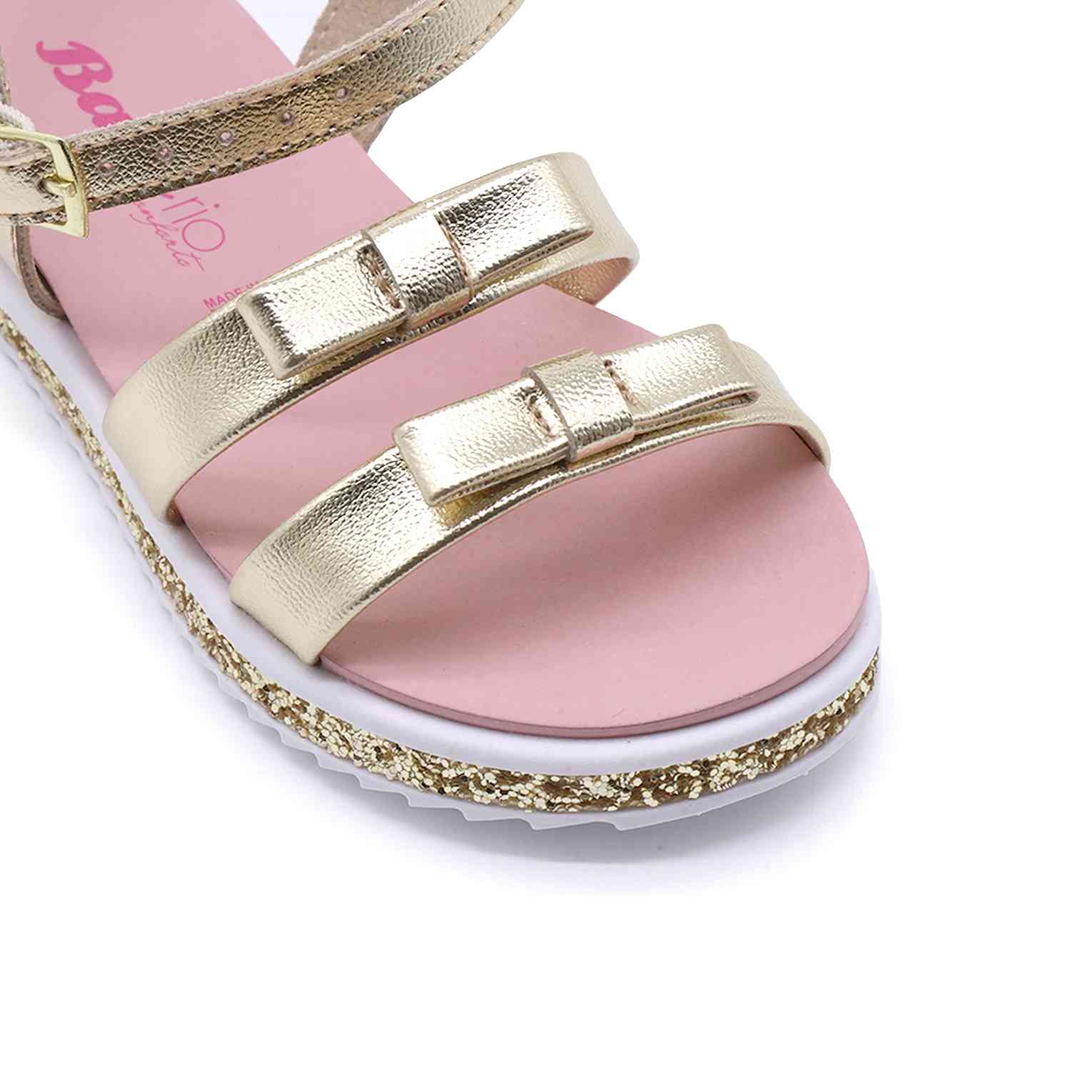 BR Gold Glitter Sandals
