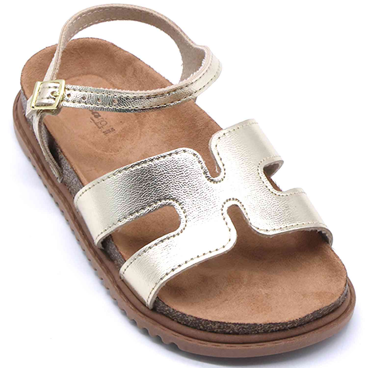 BR Gold Cork Cutout Sandal