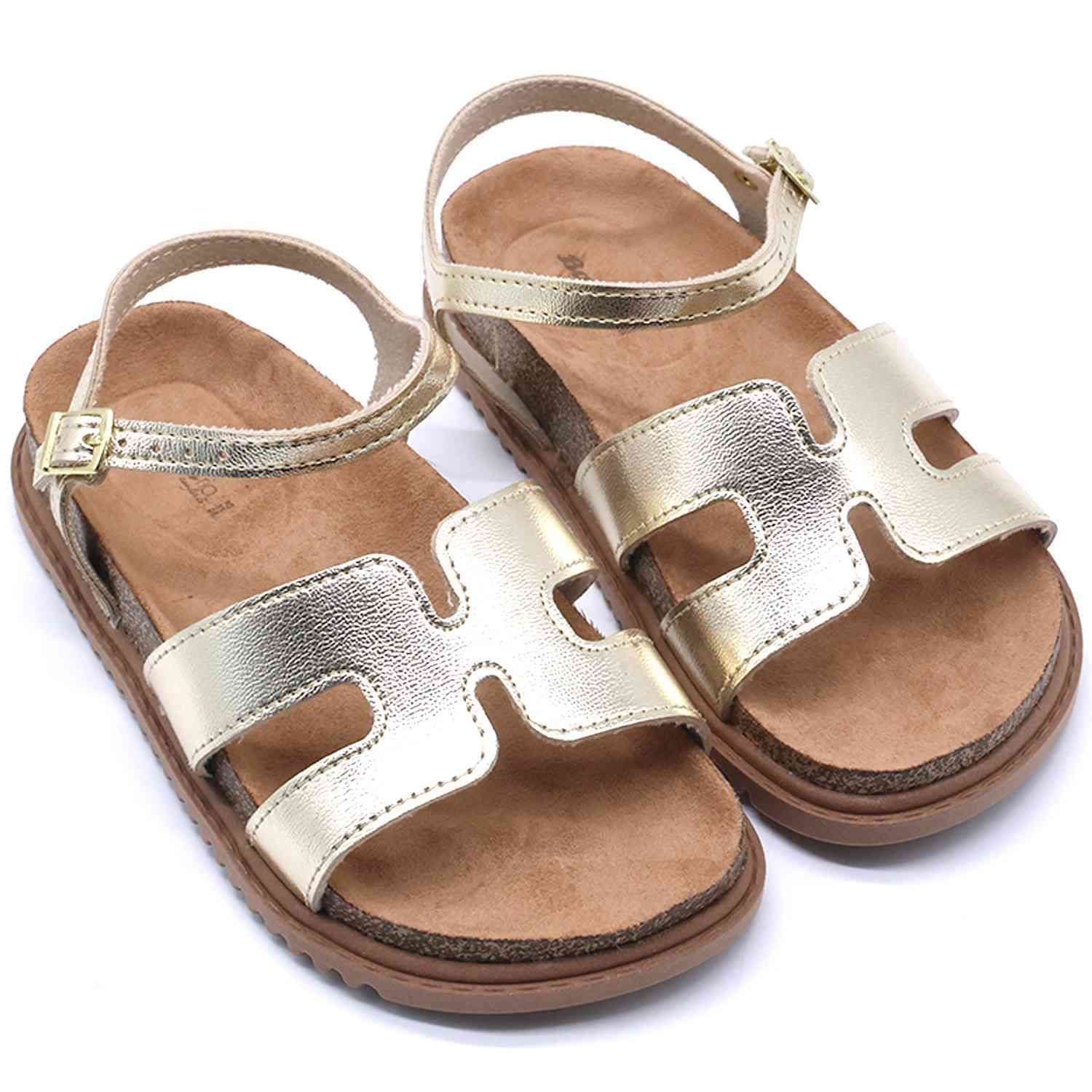 BR Gold Cork Cutout Sandal