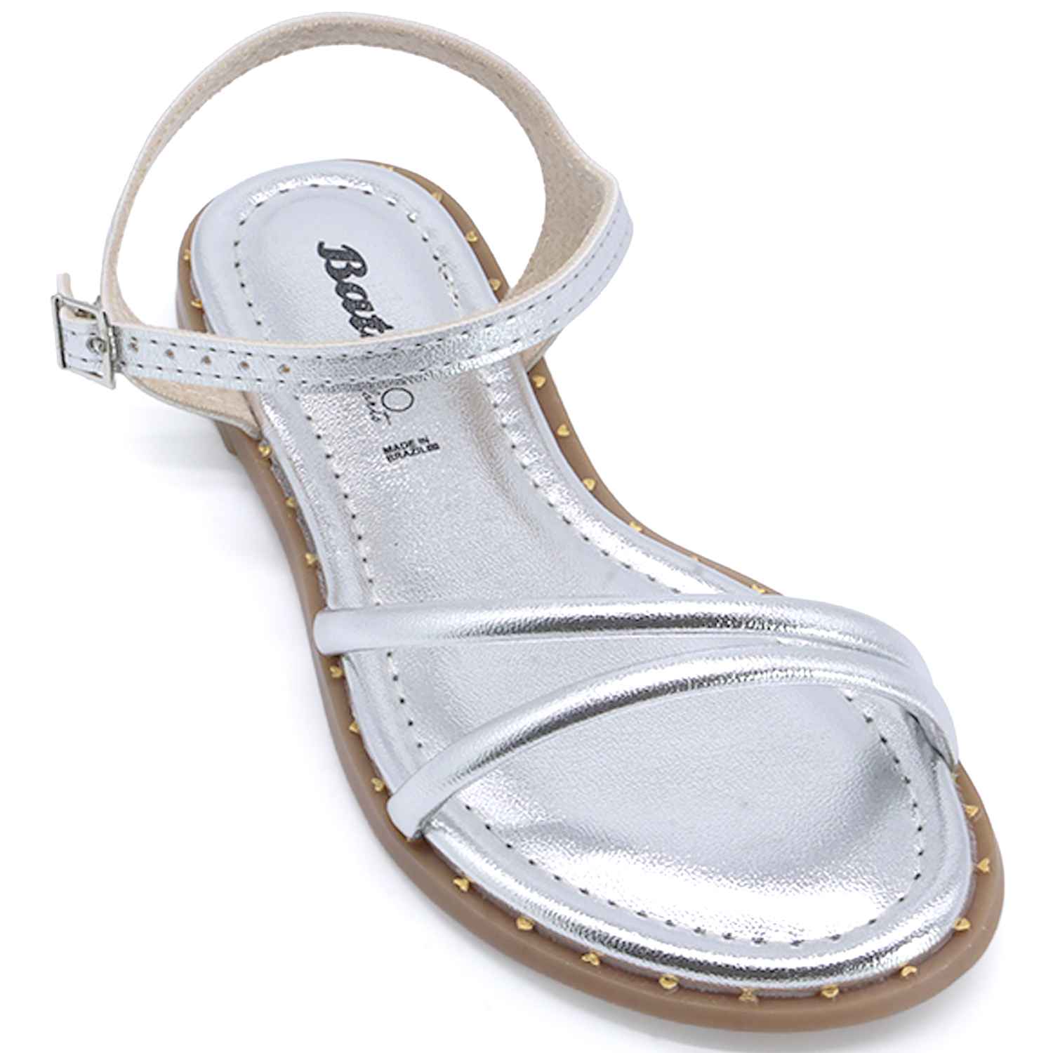 BR Silver Strappy Sandal