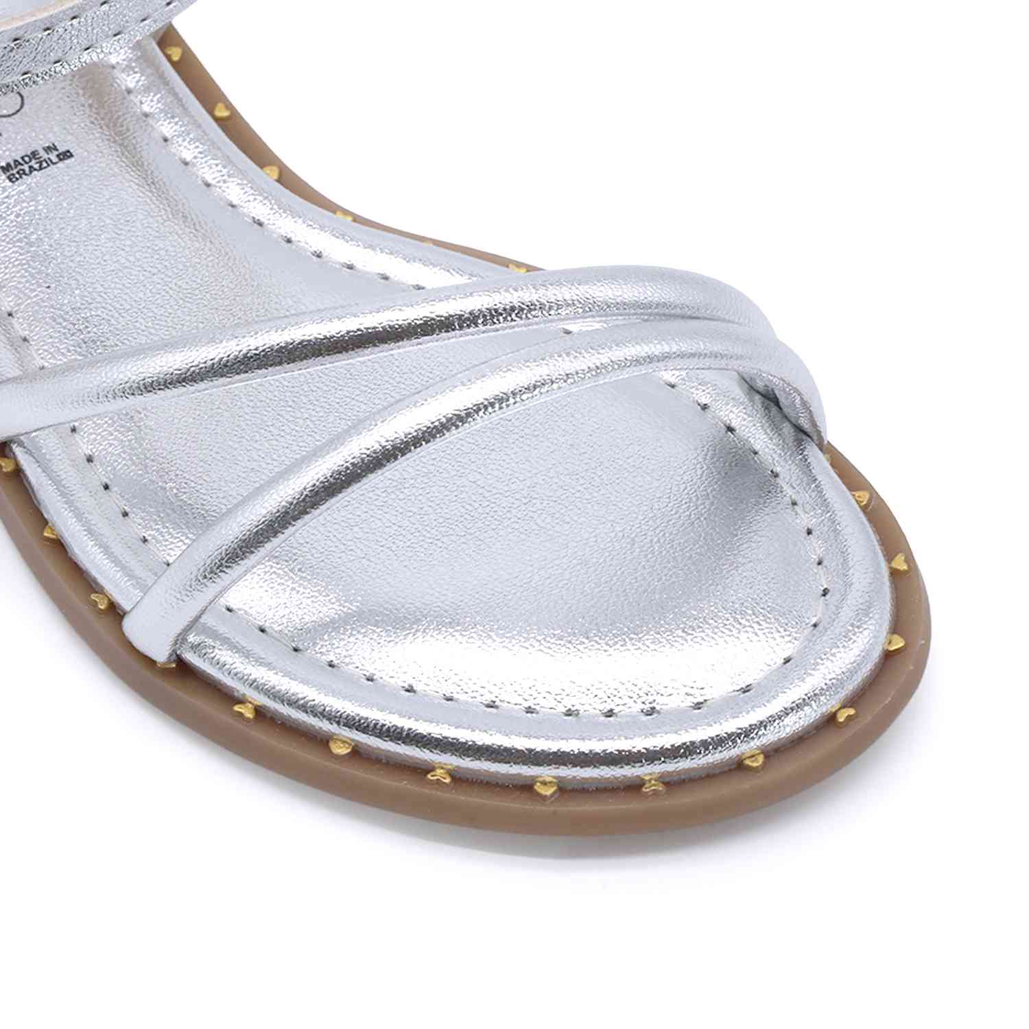 BR Silver Strappy Sandal