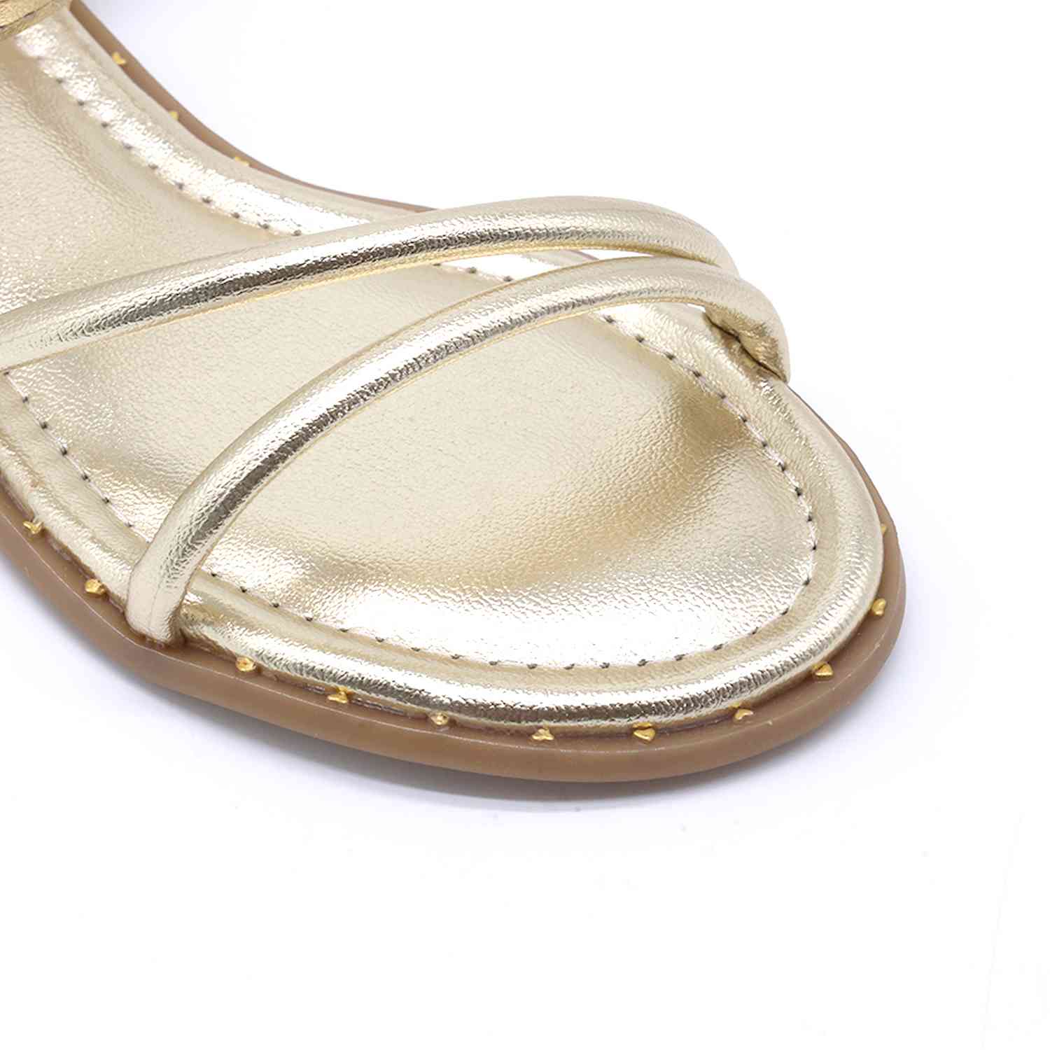 BR Gold Strappy Sandal
