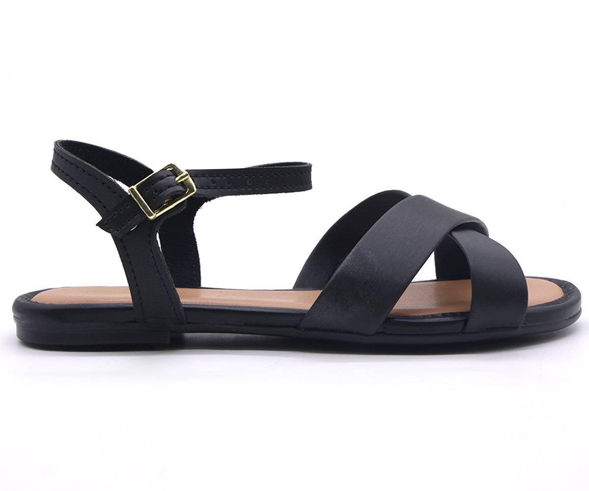 BR Classic Black Crossover Sandal