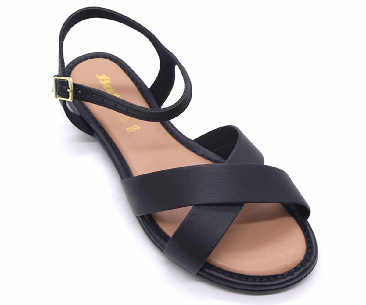 BR Classic Black Crossover Sandal